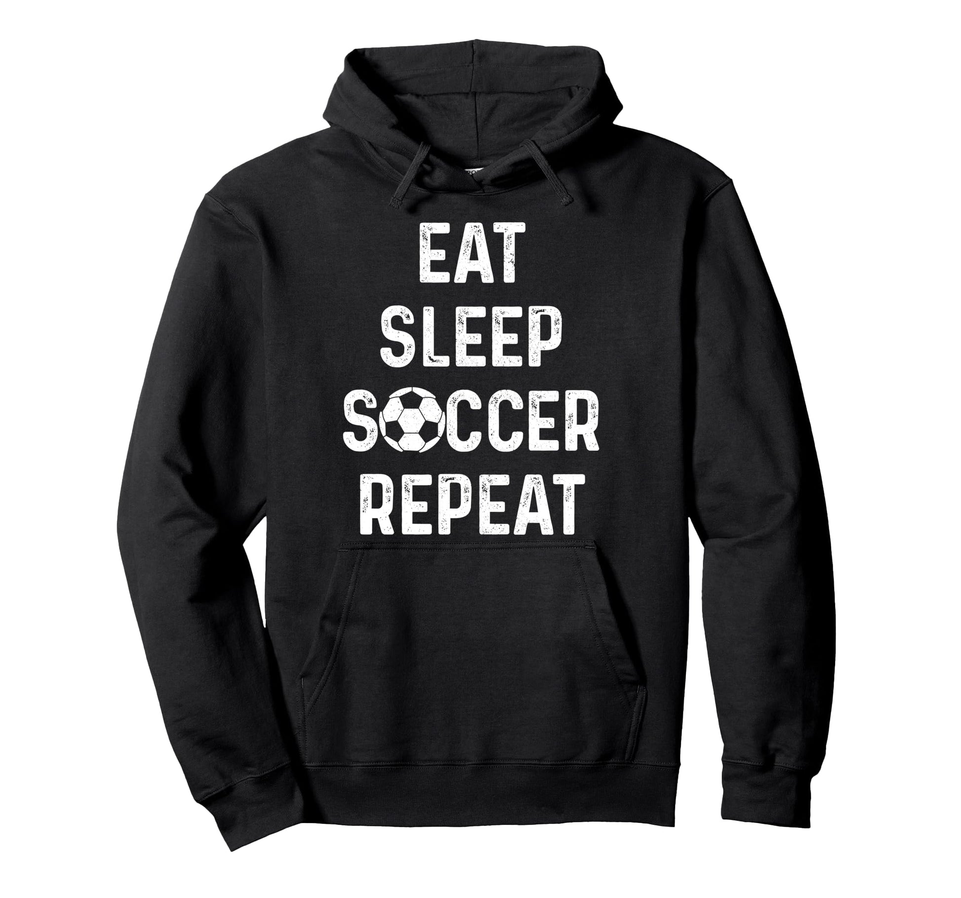 Eat Sleep Soccer Repeat Soccer Player Hoodie - Graphic Print Men Women - T-Shirt, Sweatshirt, Hoodie