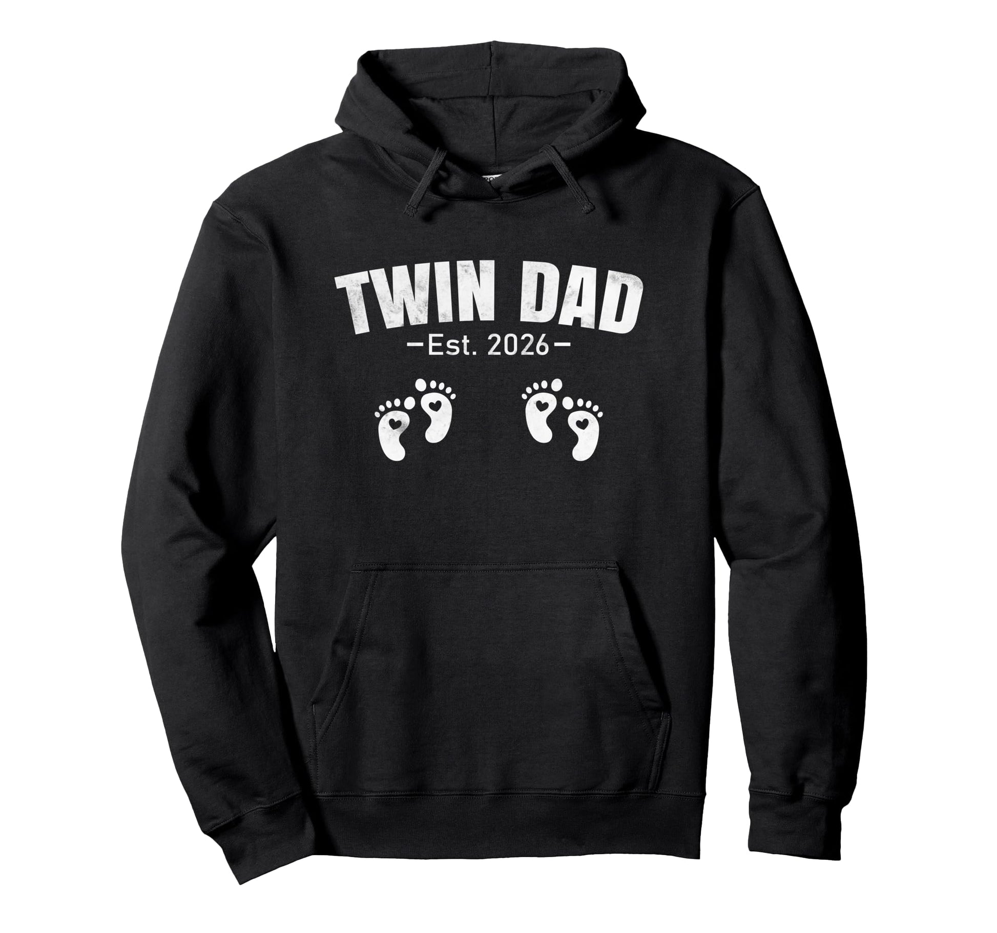 Twin Dad Est 2026 Fathers Day Loading Hoodie - Graphic Print for Adults - T-Shirt, Sweatshirt, Hoodie