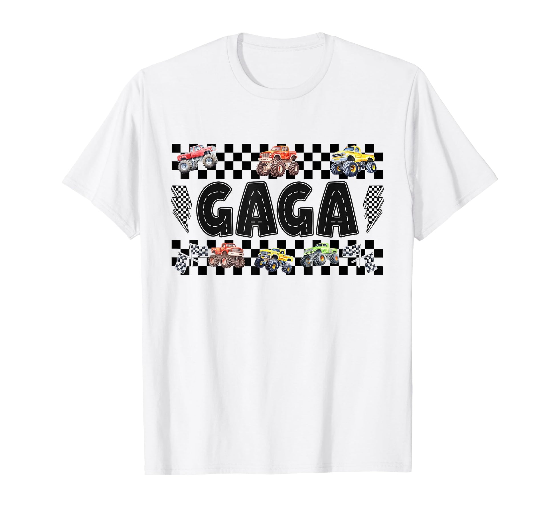 Gaga Monster Truck Family Crew Birthday T-Shirt - Graphic Print for Adults - T-Shirt, Sweatshirt, Hoodie