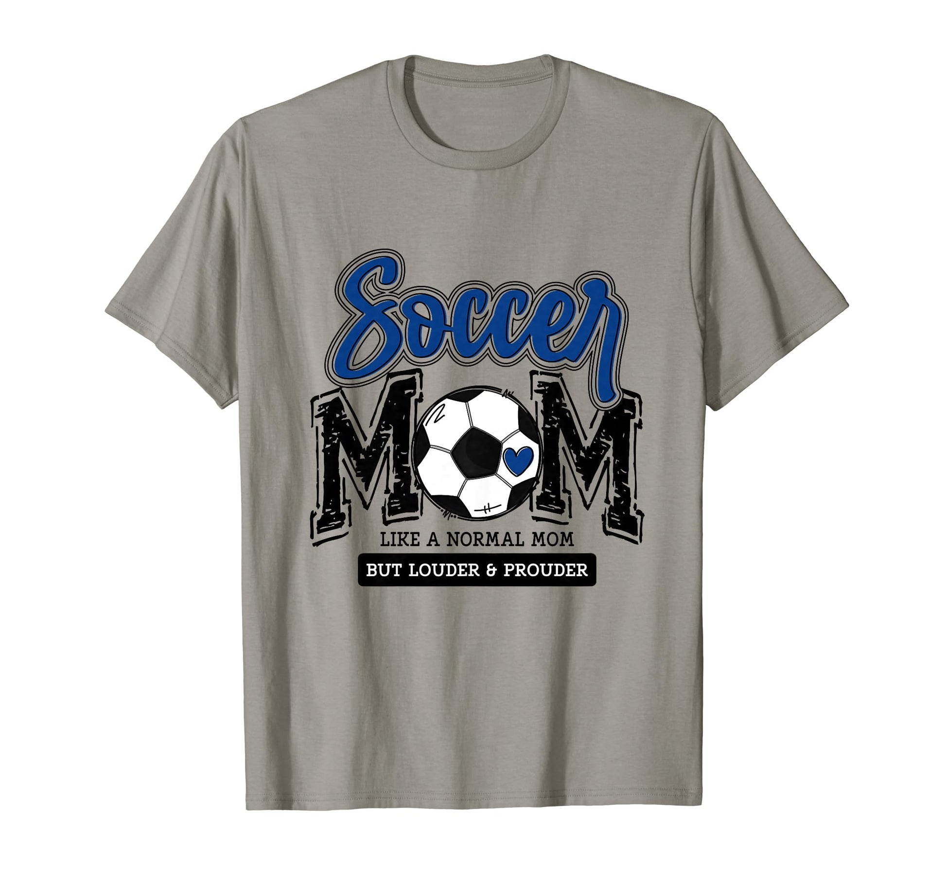Soccer Mom Blue Soccer Player T-Shirt - Fun Novelty Design for Adults - T-Shirt, Sweatshirt, Hoodie