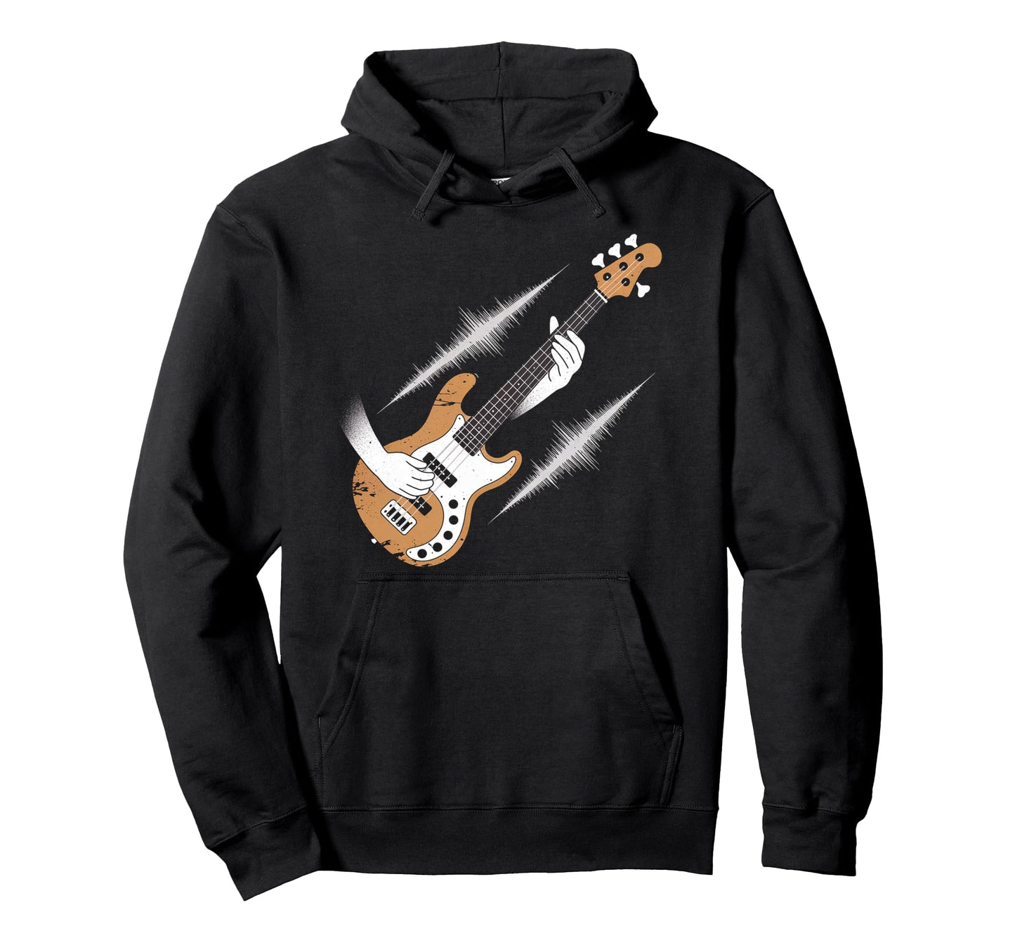 Bass Guitar Player Bassist Hoodie - Fun Novelty Design for Adults - T-Shirt, Sweatshirt, Hoodie
