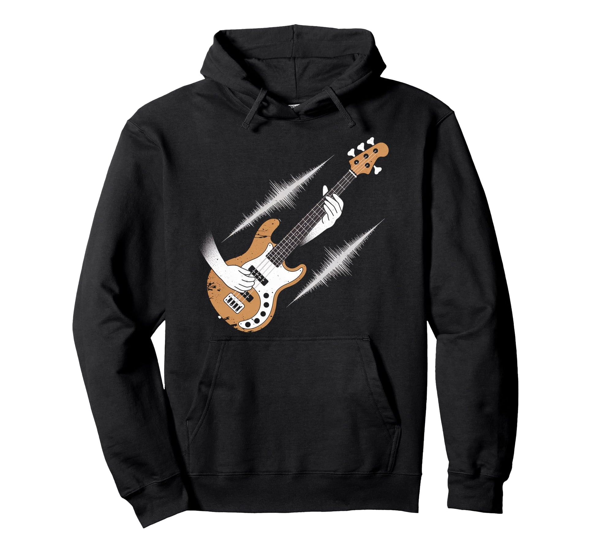 Bass Guitar Player Bassist Hoodie - Fun Novelty Design for Adults - T-Shirt, Sweatshirt, Hoodie