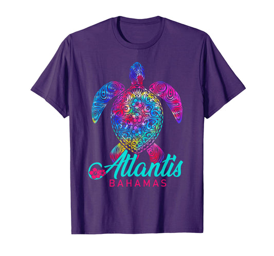 Atlantis Bahamas Vacation Tribal Tie Dye T-Shirt - Trendy Graphic Unisex - T-Shirt, Sweatshirt, Hoodie