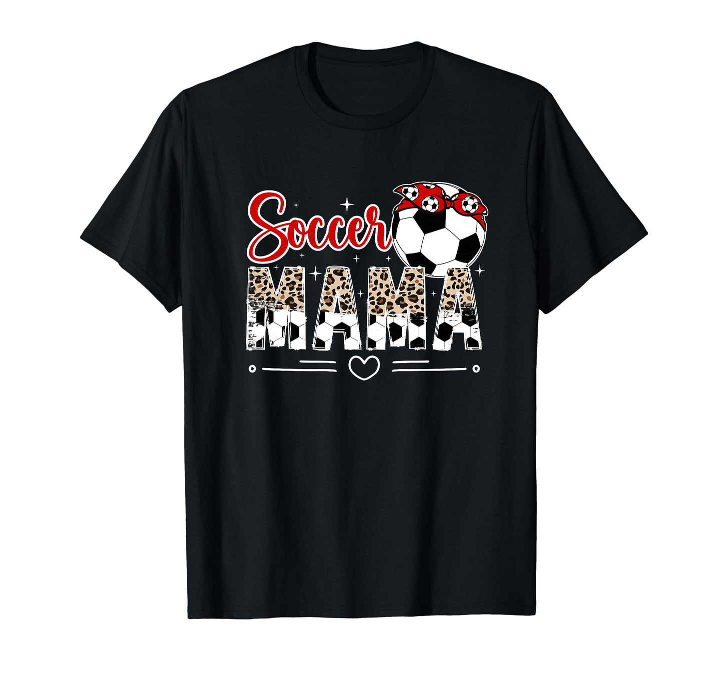 Soccer Mama Leopard Soccer Mom Soccer T-Shirt - Custom Art Print Unisex - T-Shirt, Sweatshirt, Hoodie