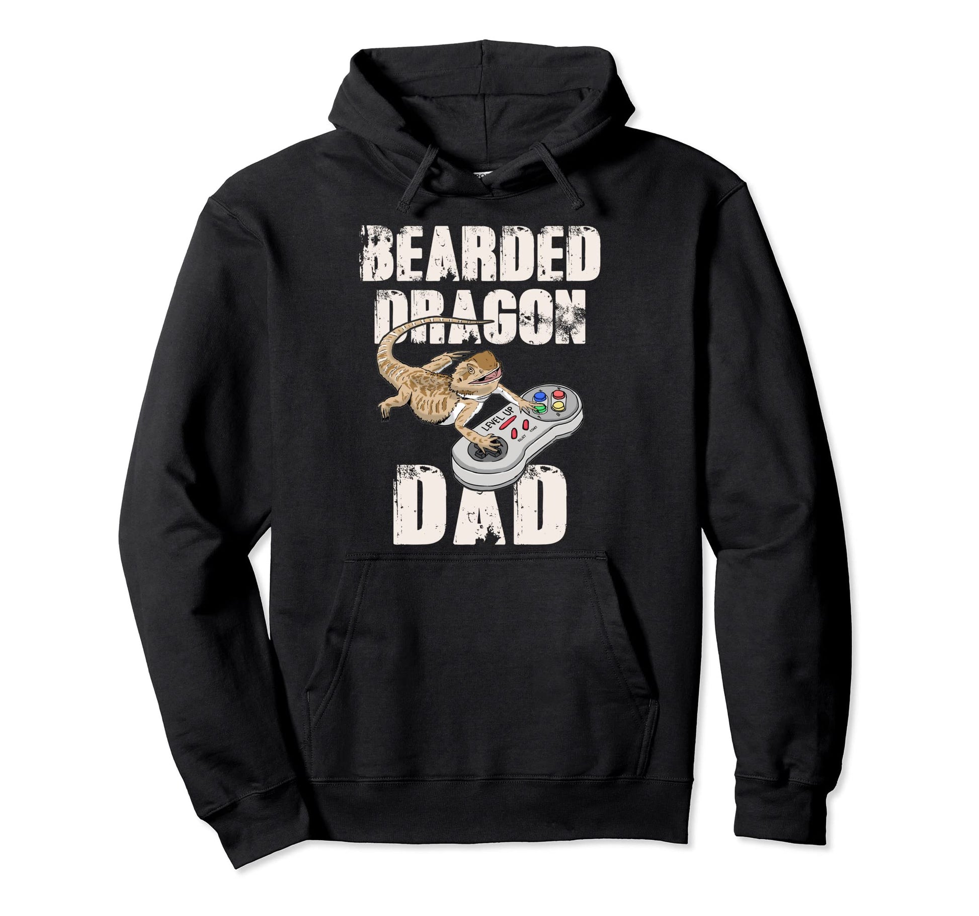 Bearded Dragon Dad Video Game Reptiles Hoodie - Fun Novelty Design Unisex - T-Shirt, Sweatshirt, Hoodie