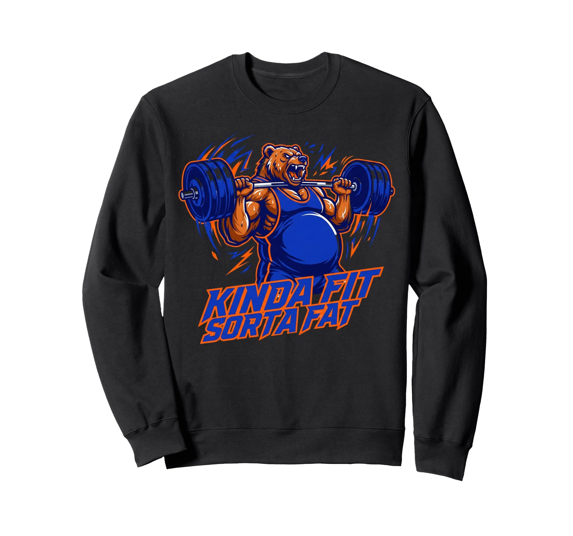 Kinda Fit Sorta Fat Dad Bod Bear Sweatshirt - Novelty Apparel for Adults - T-Shirt, Sweatshirt, Hoodie