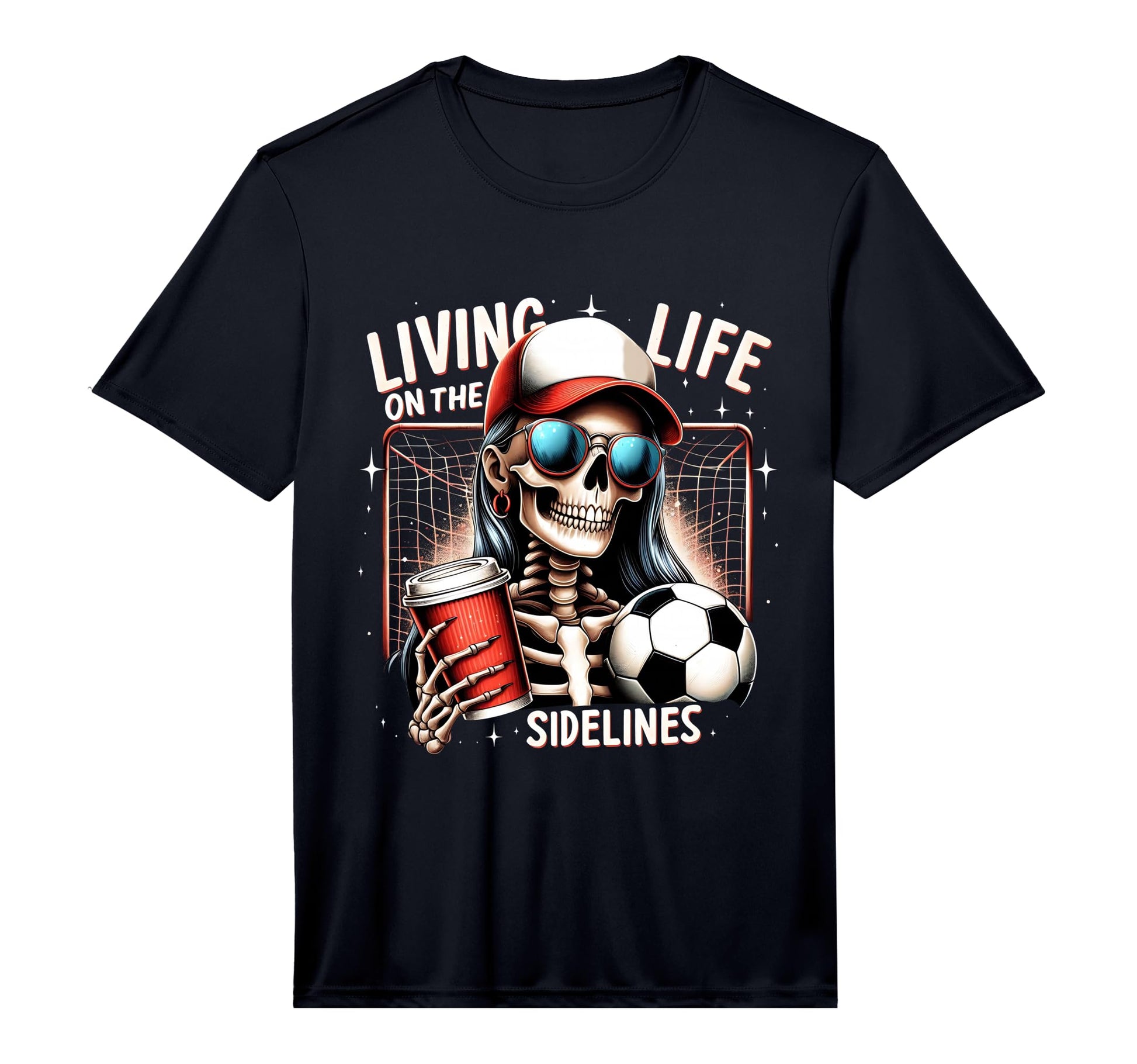 Soccer Mama Mom Life Sidelines T-Shirt - Casual Everyday Wear Unisex - T-Shirt, Sweatshirt, Hoodie