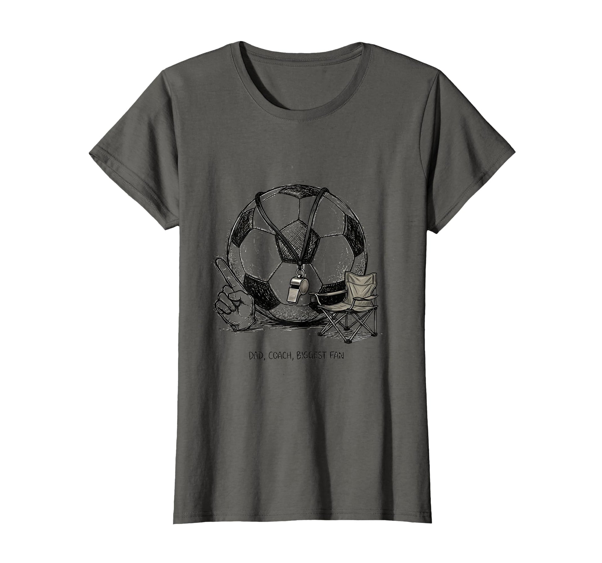 Soccer Dad Coach Biggest Fan T-Shirt - Aesthetic Graphic Unisex - T-Shirt, Sweatshirt, Hoodie
