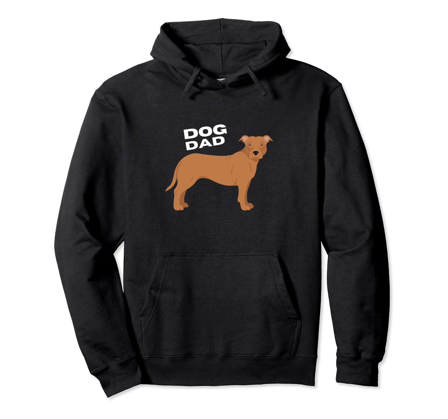 Fawn American Pit Bull Terrier Dog Dad Hoodie - Streetwear Style Men Women - T-Shirt, Sweatshirt, Hoodie