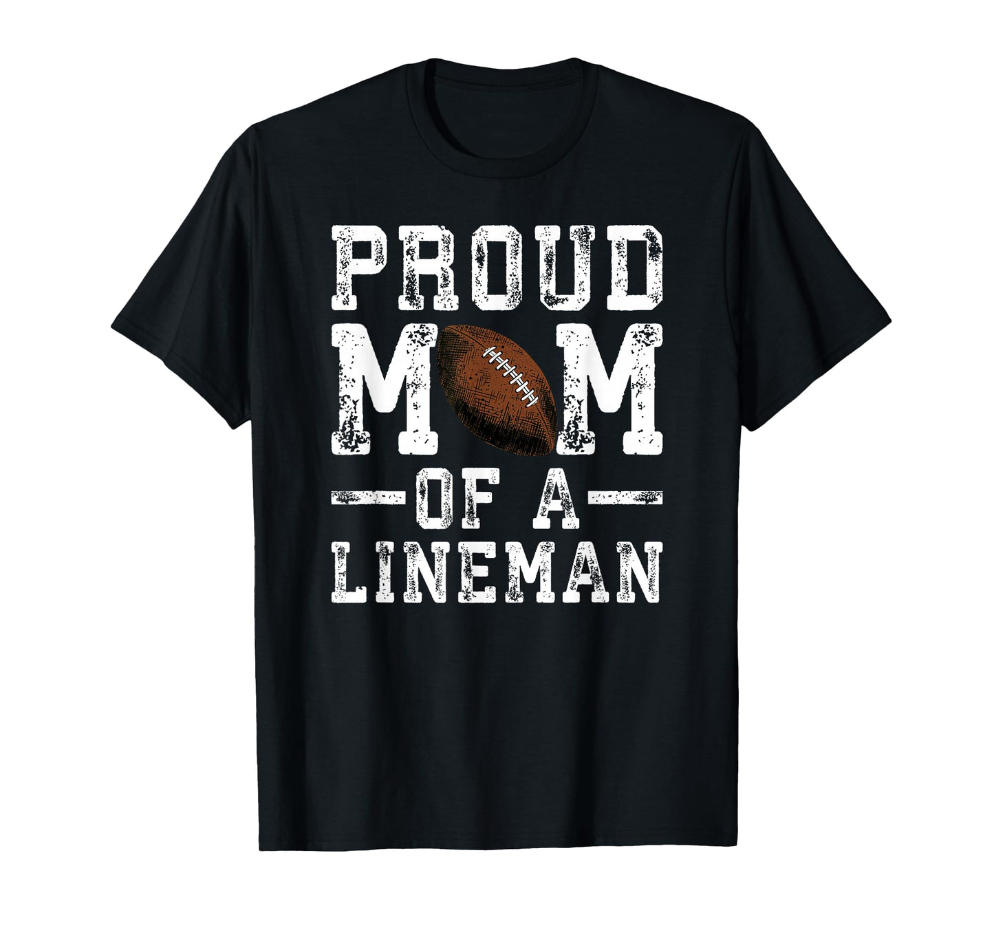 Womens Proud Mom Lineman Football T-Shirt - Custom Art Print Unisex - T-Shirt, Sweatshirt, Hoodie