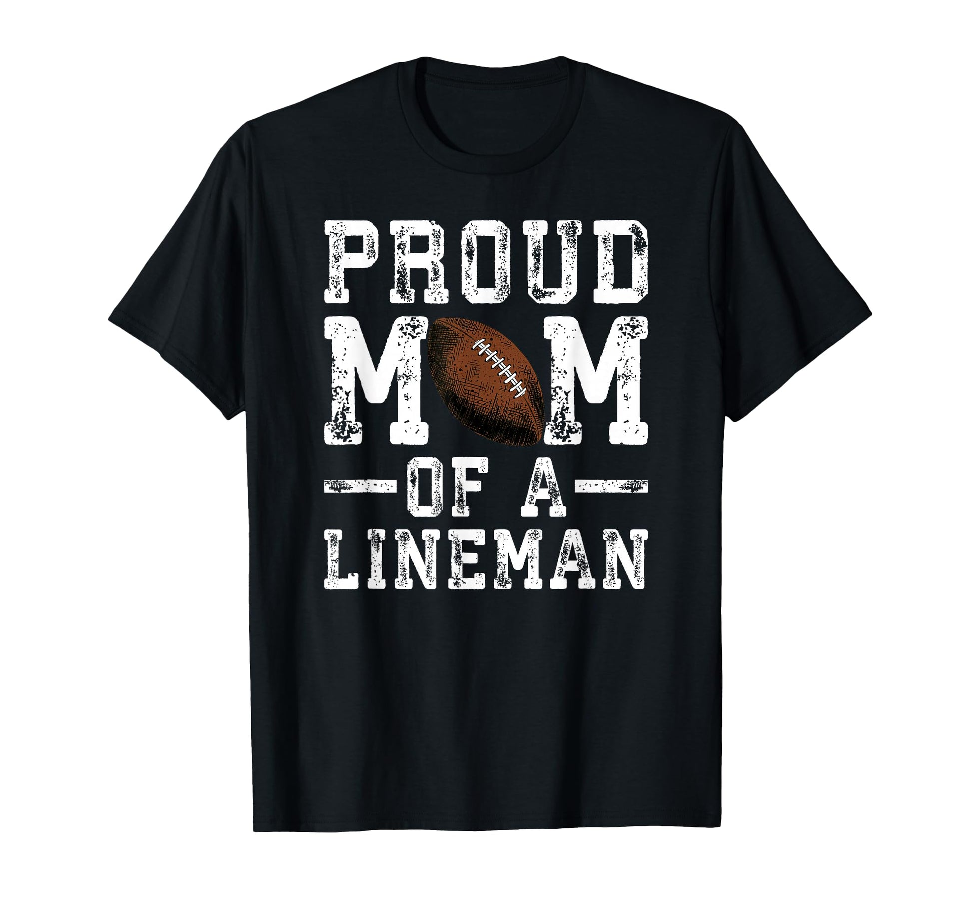 Womens Proud Mom Lineman Football T-Shirt - Custom Art Print Unisex - T-Shirt, Sweatshirt, Hoodie