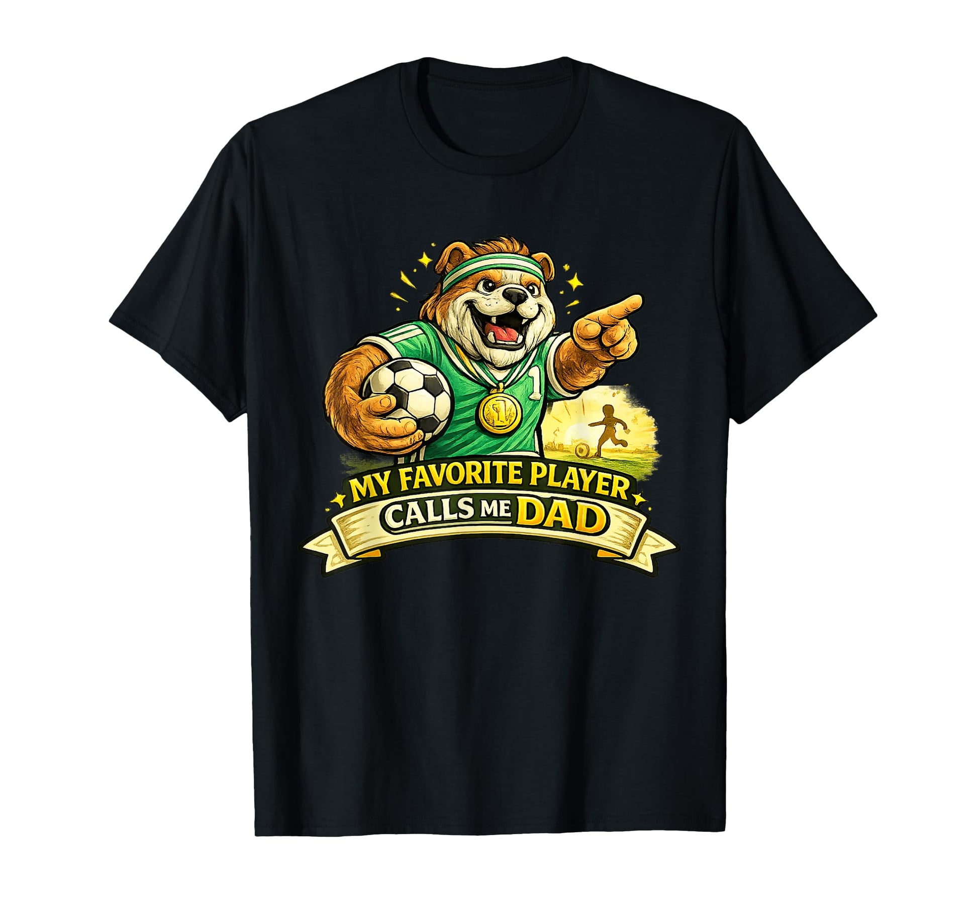 My Favorite Soccer Player Calls Me Dad T-Shirt - Aesthetic Graphic Unisex - T-Shirt, Sweatshirt, Hoodie