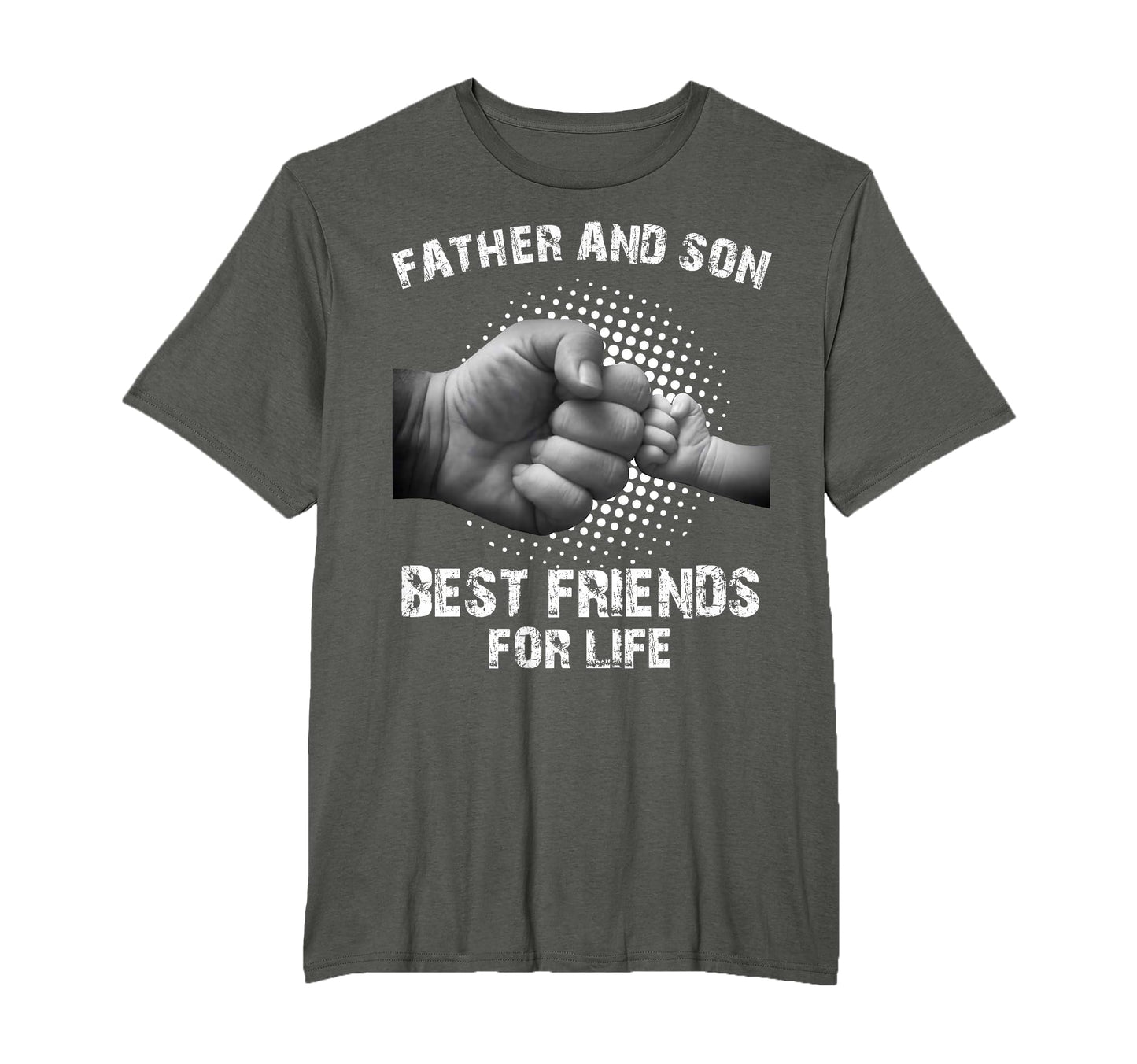 Father Son Best Friends Life Fist Bump T-Shirt - Minimalist Print Unisex - T-Shirt, Sweatshirt, Hoodie
