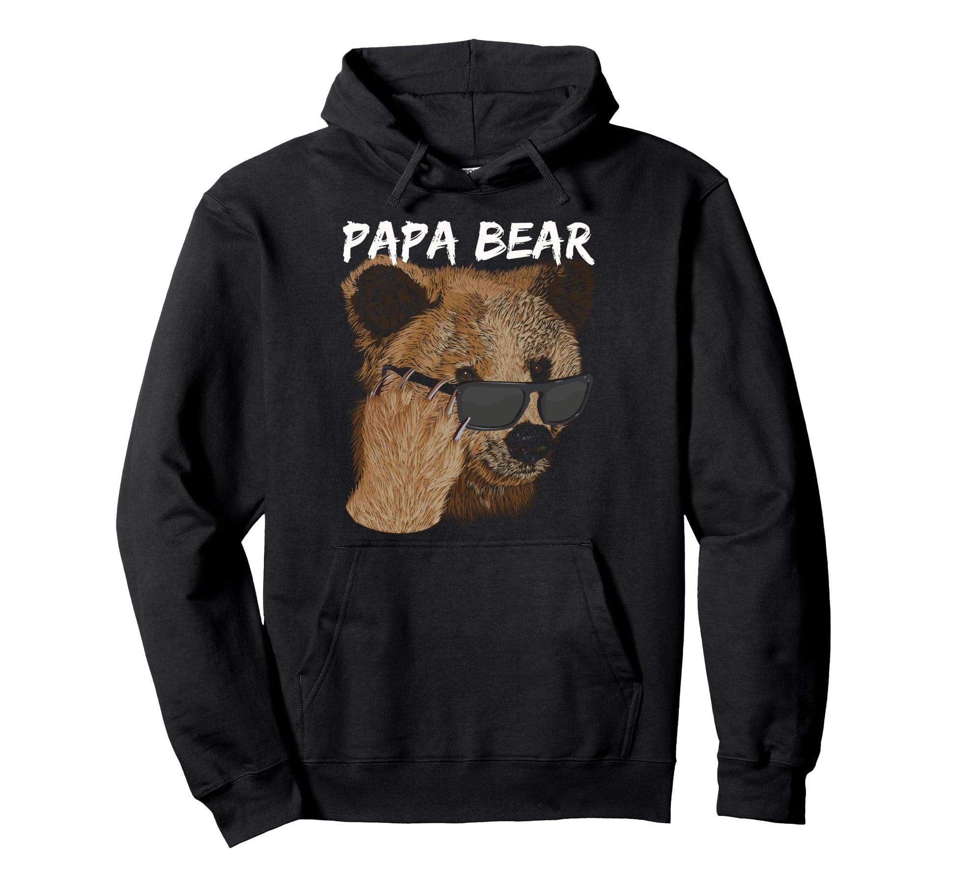 Papa Bear Sunglasses Fathers Day Hoodie - Fun Novelty Design Unisex - T-Shirt, Sweatshirt, Hoodie