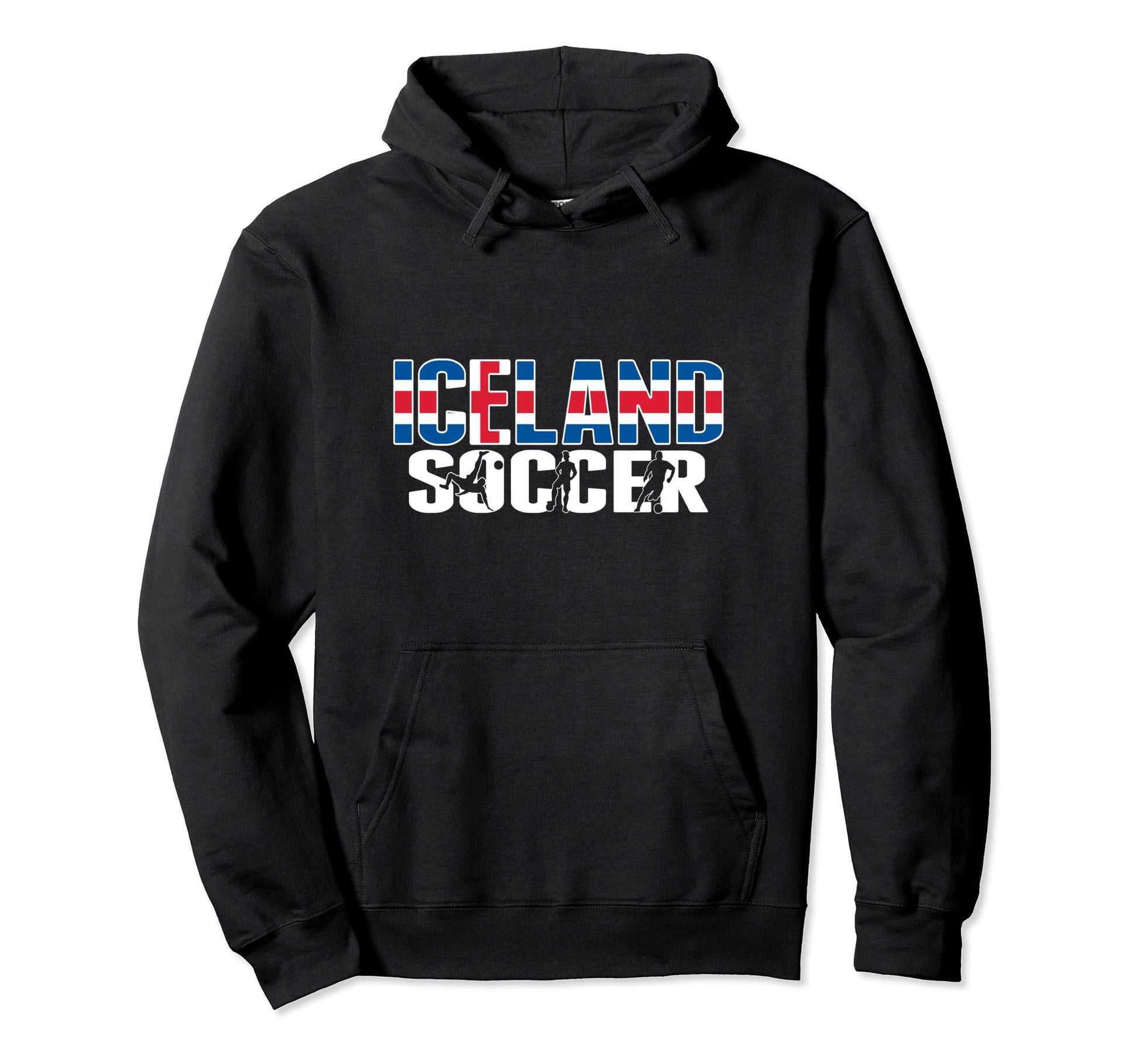 Iceland Soccer Fans Jersey Icelandic Hoodie - Custom Art Print for Adults - T-Shirt, Sweatshirt, Hoodie