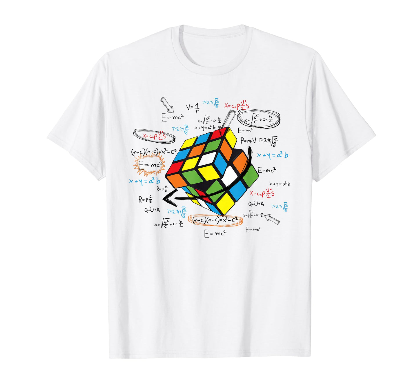 Math Rubik Rubix Rubics Player Cube T-Shirt - Minimalist Print for Adults - T-Shirt, Sweatshirt, Hoodie