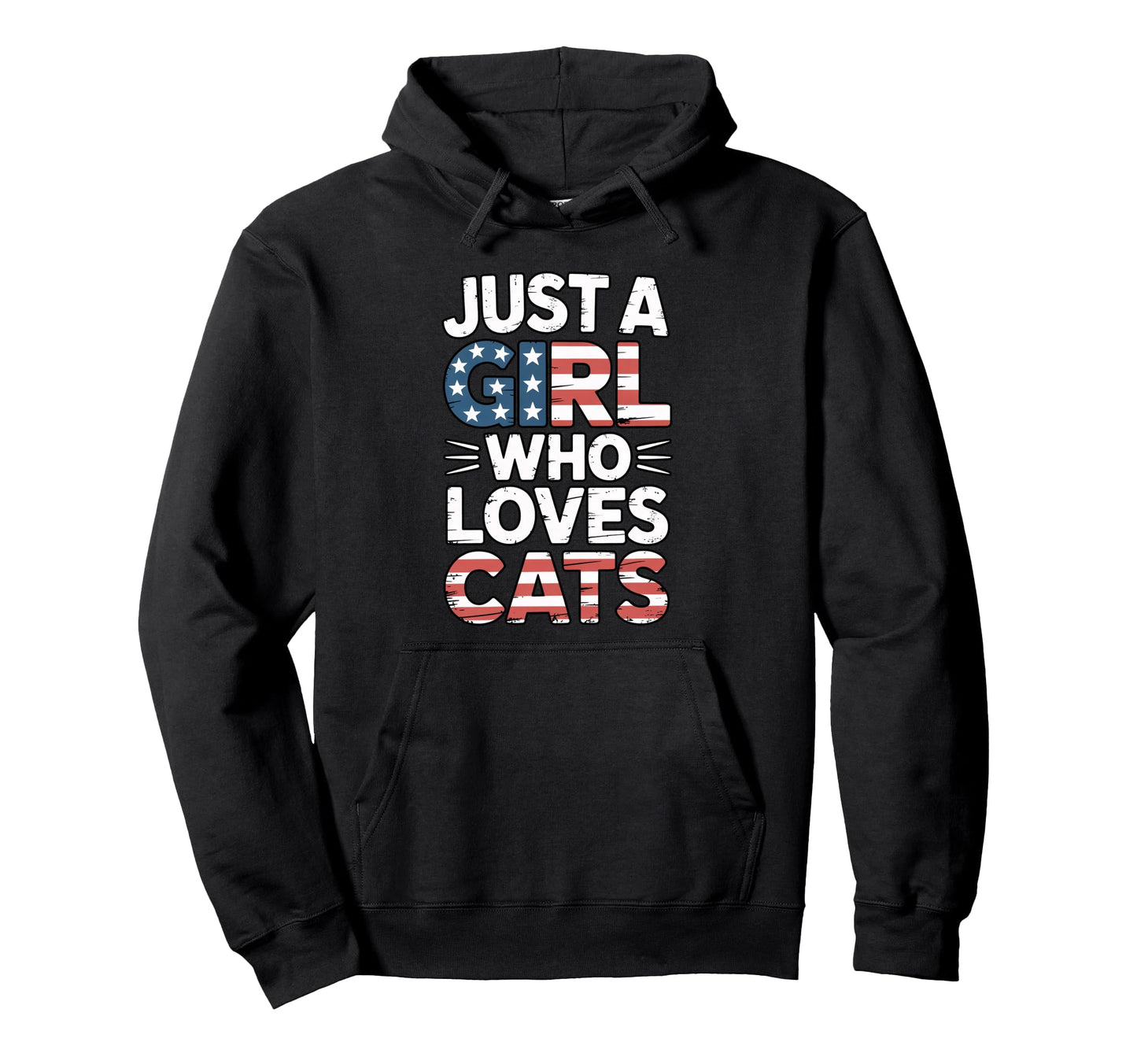 Just Who Loves Cats Hoodie - Minimalist Print for Adults - T-Shirt, Sweatshirt, Hoodie