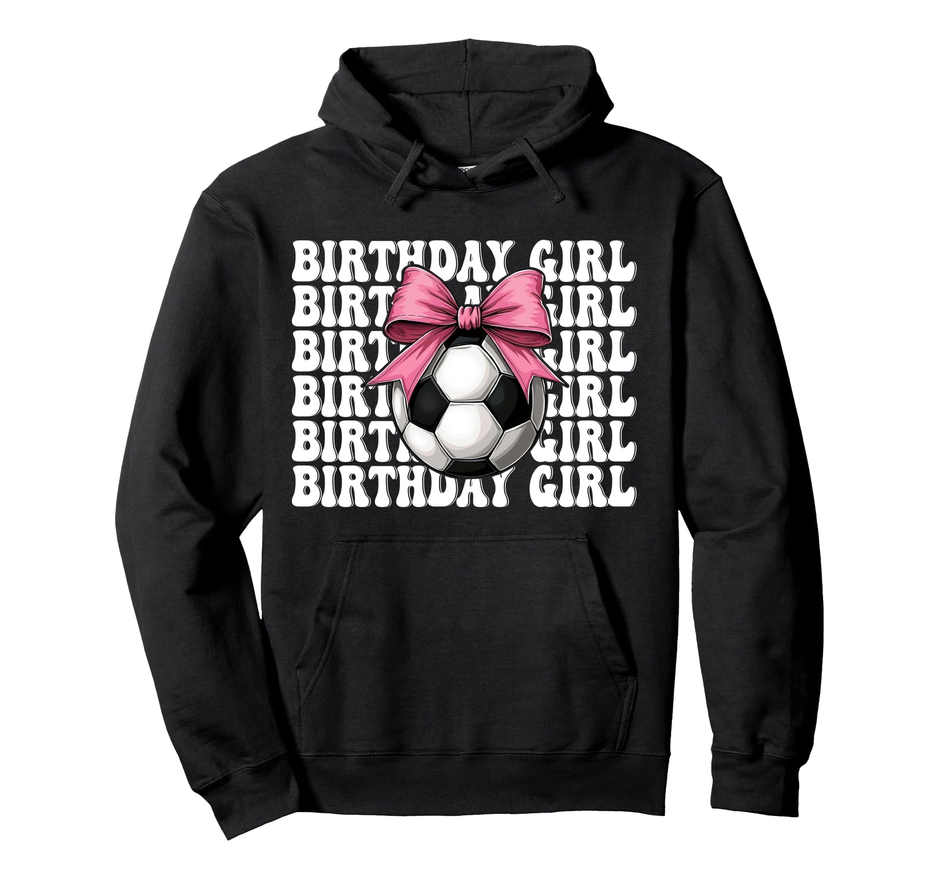 Birthday Soccer Soccer Mom Coquette Hoodie - Fun Novelty Design Men Women - T-Shirt, Sweatshirt, Hoodie