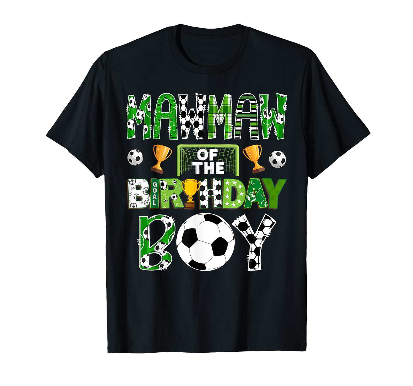 Mawmaw Birthday Soccer Player Game Day T-Shirt - Custom Art Print Men Women - T-Shirt, Sweatshirt, Hoodie