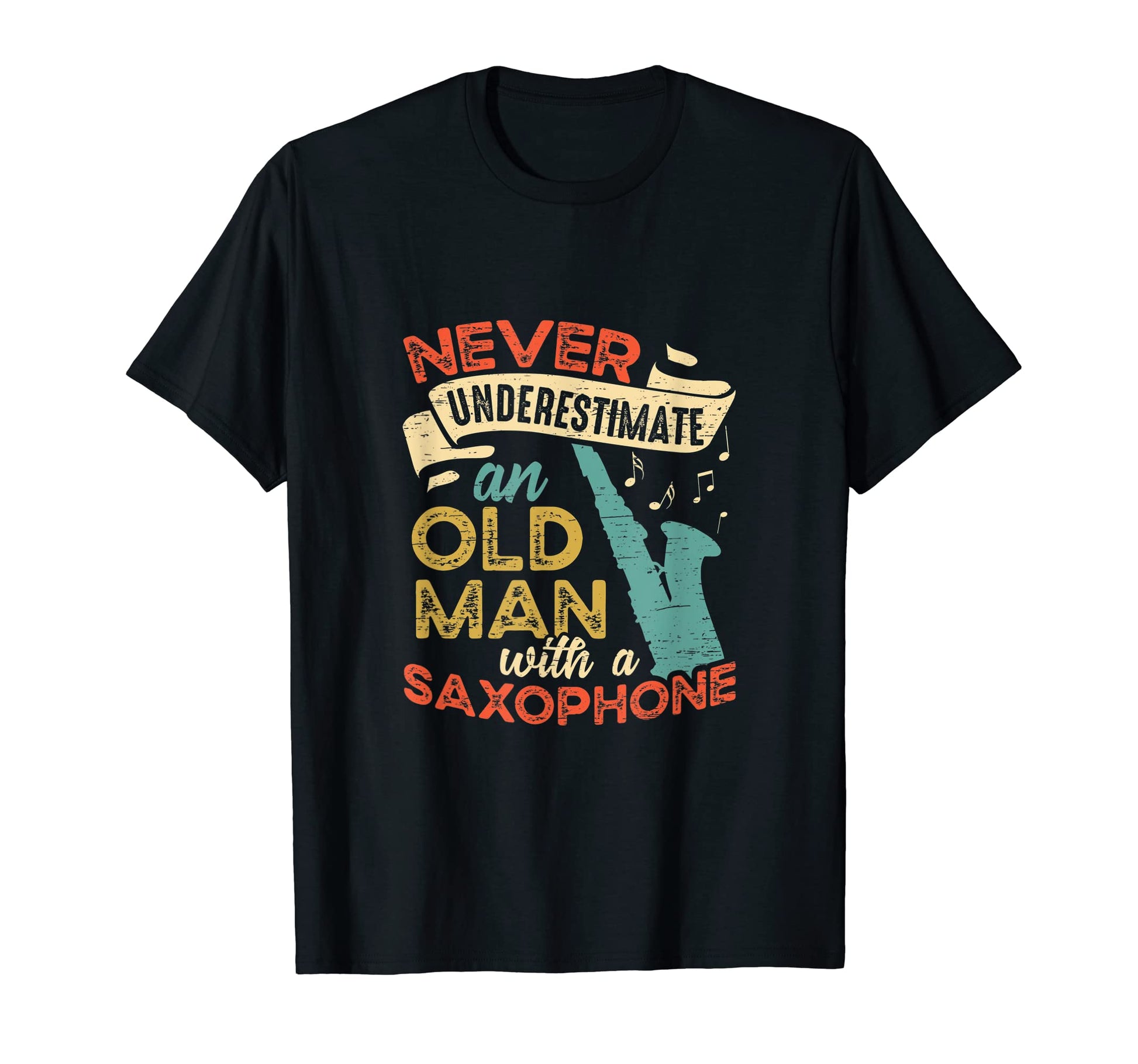 Old Saxophone Jazz Musician Saxophonist T-Shirt - Unique Graphic Men Women - T-Shirt, Sweatshirt, Hoodie
