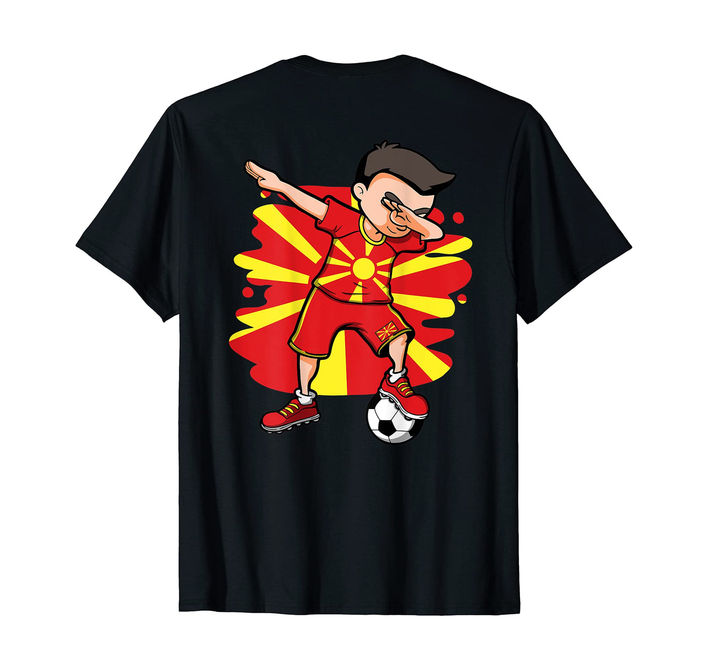 Dabbing Soccer Macedonia Jersey T-Shirt - Streetwear Style Unisex - T-Shirt, Sweatshirt, Hoodie