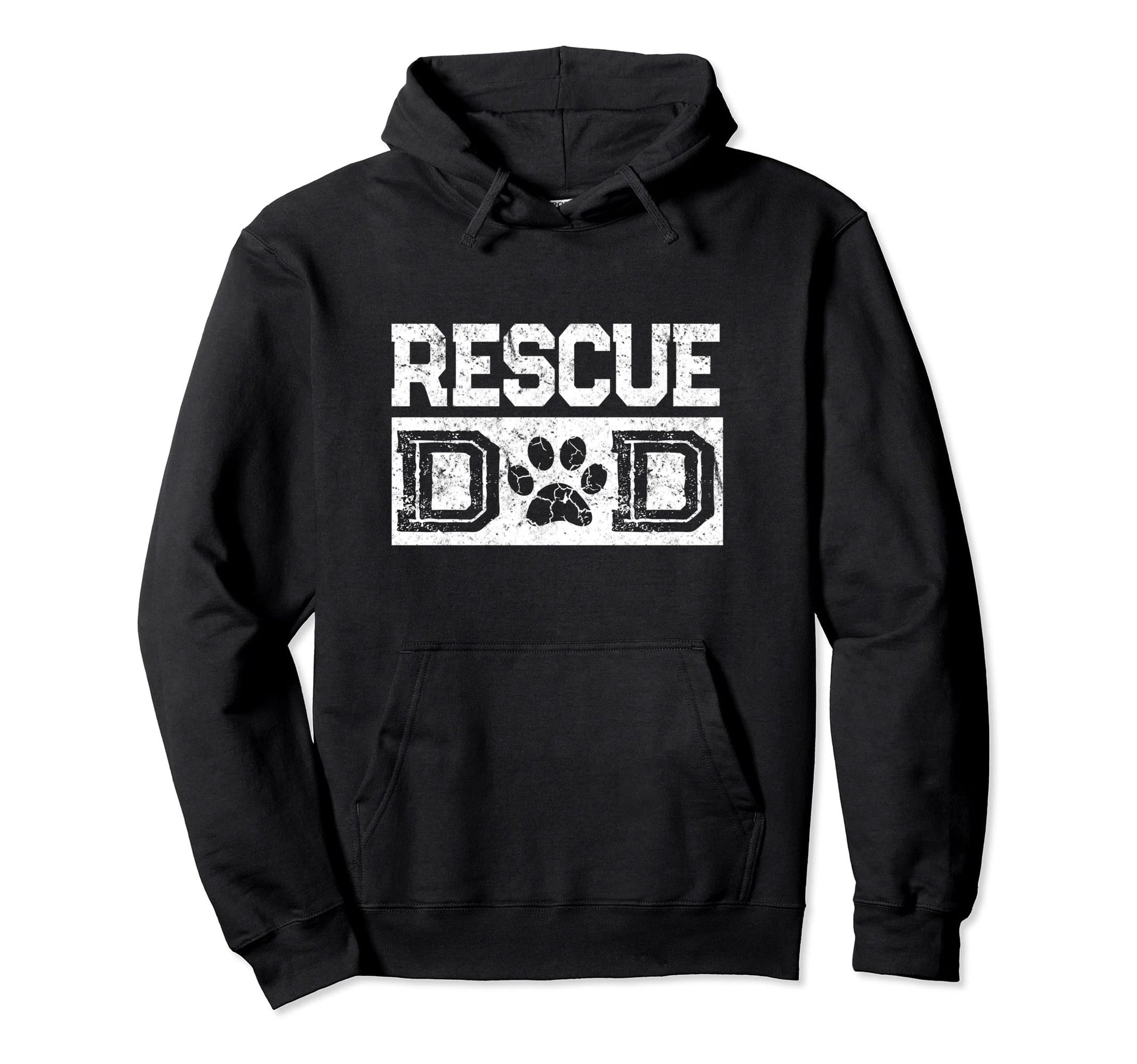 Rescue Dad Dog Doggie Foster Parent Hoodie - Custom Art Print Unisex - T-Shirt, Sweatshirt, Hoodie