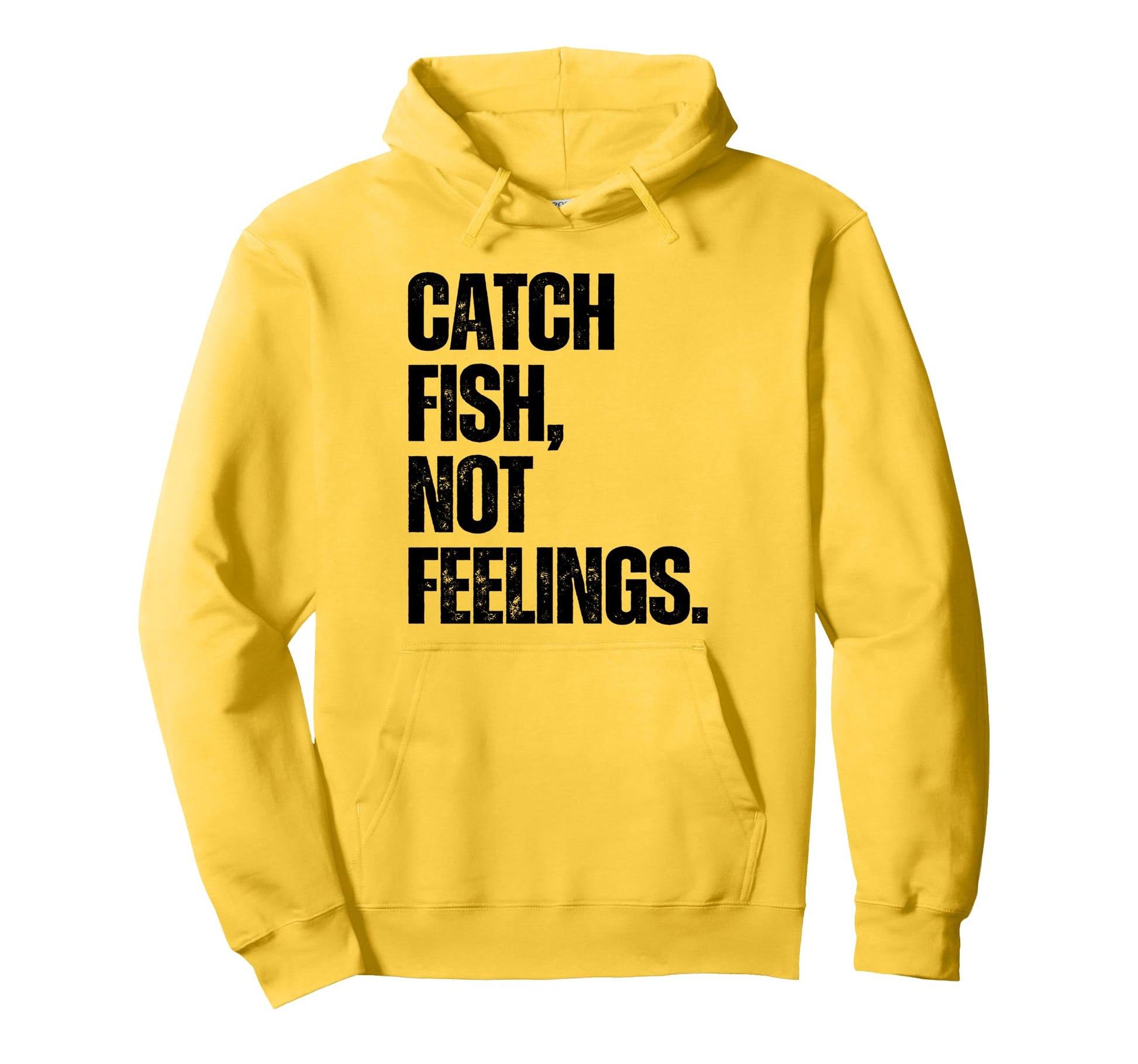 Catch Fish Not Feelings Fishing Dad Hoodie - Minimalist Print Unisex - T-Shirt, Sweatshirt, Hoodie