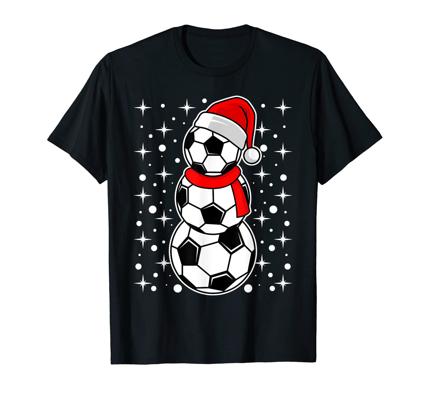 Soccer Santa Claus Soccer Winter T-Shirt - Fun Novelty Design Men Women - T-Shirt, Sweatshirt, Hoodie