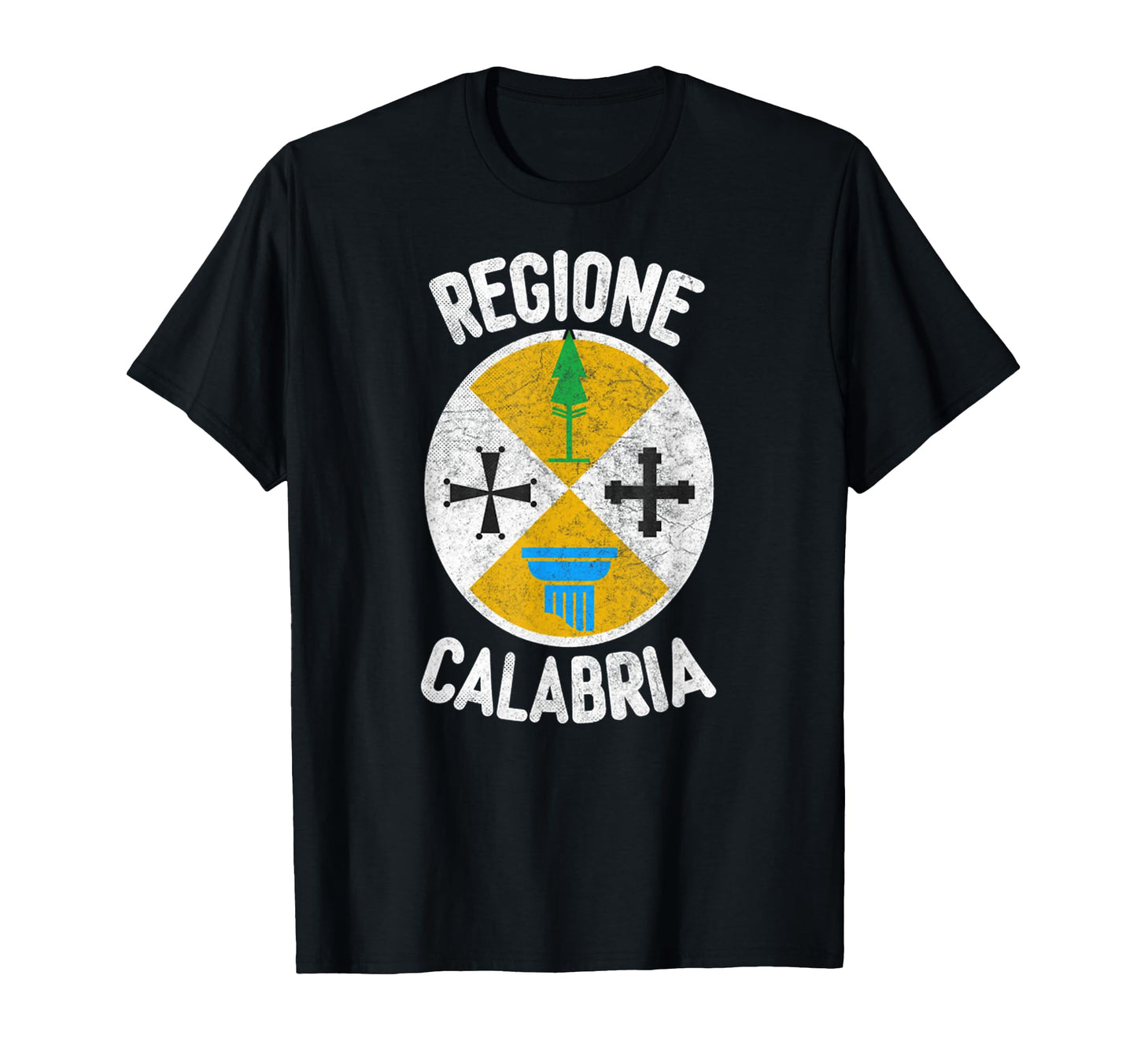 Regione Calabria Italiano Distressed T-Shirt - Aesthetic Graphic for Adults - T-Shirt, Sweatshirt, Hoodie