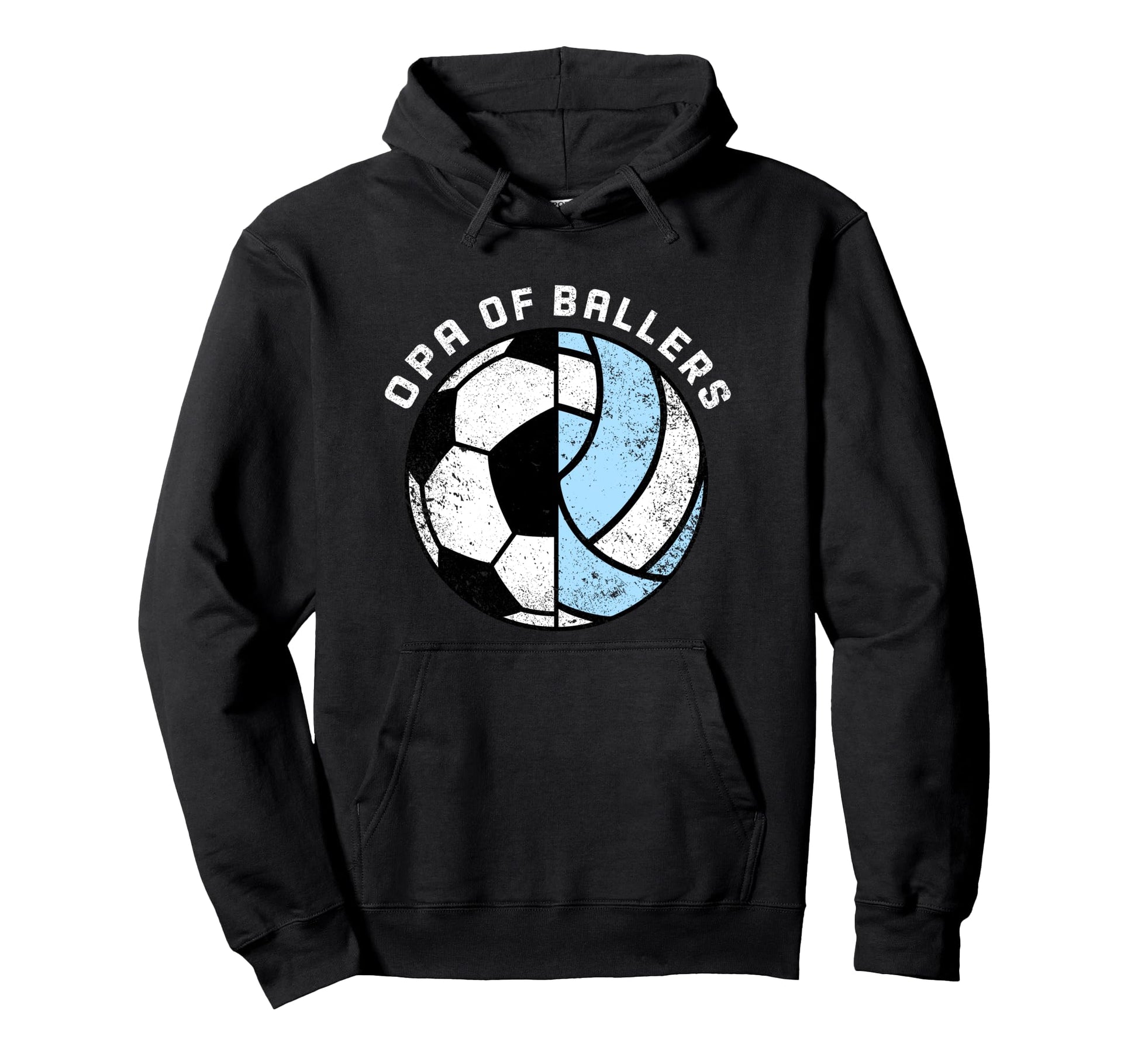 Opa Ballers Funny Soccer Volleyball Hoodie - Aesthetic Graphic Unisex - T-Shirt, Sweatshirt, Hoodie