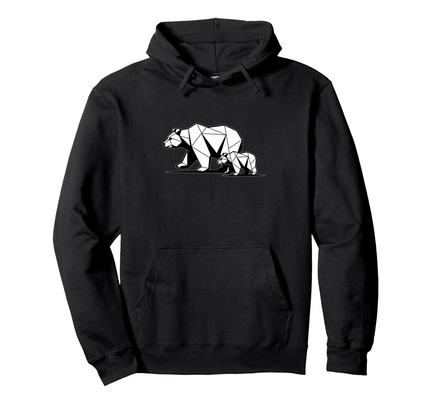 Geometric Papa Mama Bear Child Hoodie - Streetwear Style Men Women - T-Shirt, Sweatshirt, Hoodie
