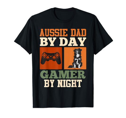 Aussie Dad Day Gamer Night Funny T-Shirt - Aesthetic Graphic Men Women - T-Shirt, Sweatshirt, Hoodie