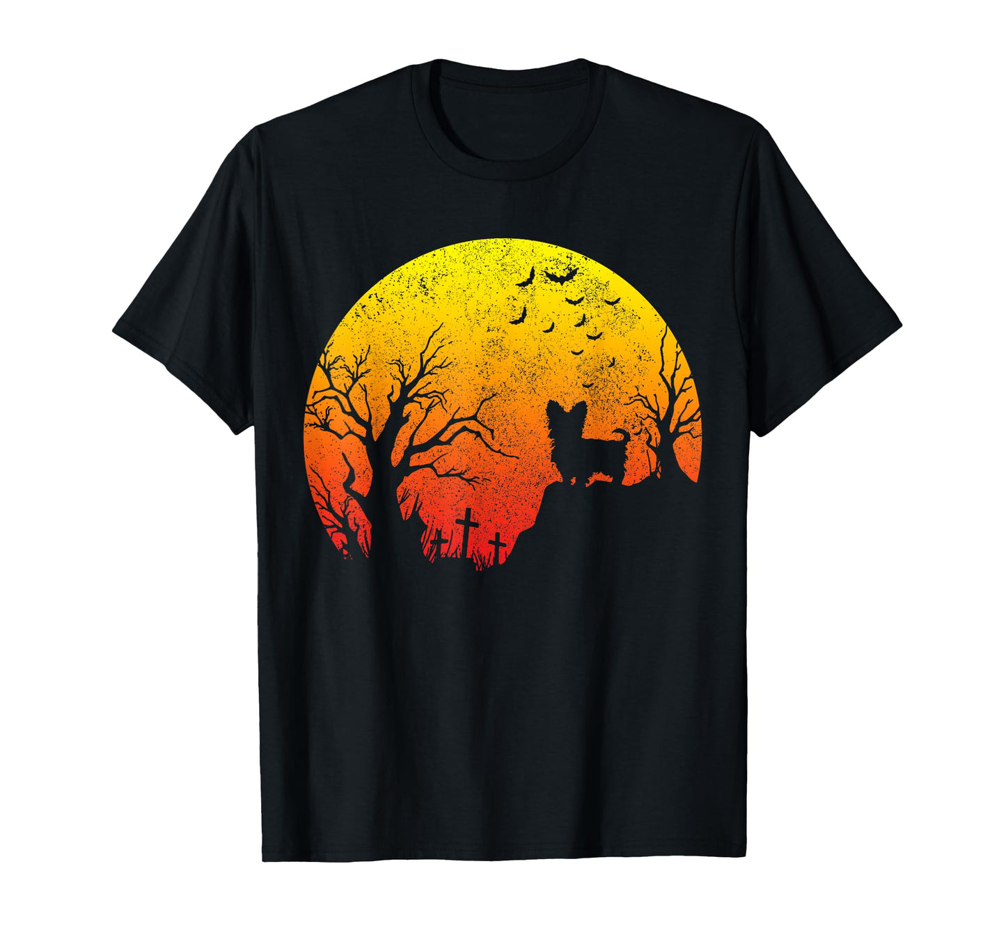 Yorkshire Terrier Halloween Dog Funny T-Shirt - Novelty Apparel Unisex - T-Shirt, Sweatshirt, Hoodie