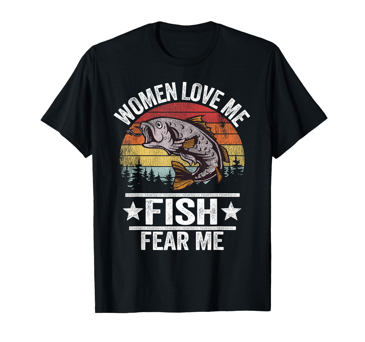 Love Me Fish Fear Me Fisher Funny Fishing T-Shirt - Unique Graphic Unisex - T-Shirt, Sweatshirt, Hoodie