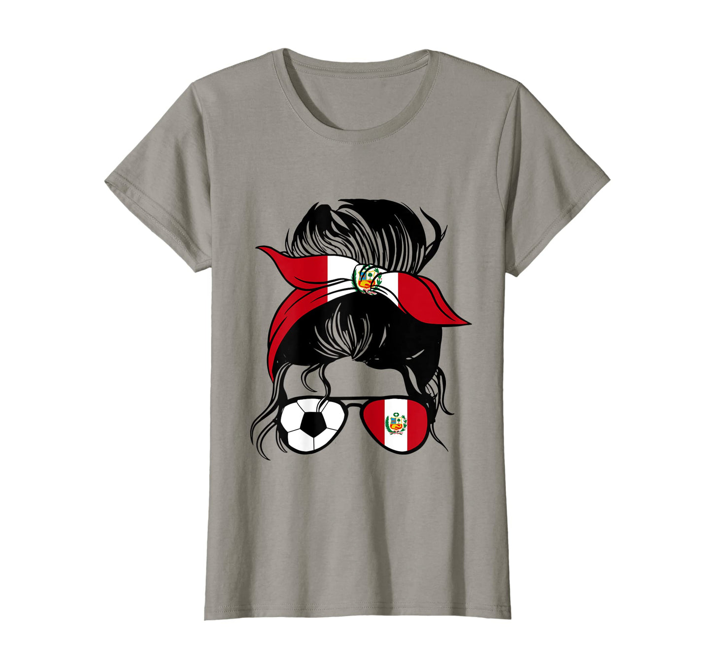 Womens Peru Mothers Day Soccer Mom T-Shirt - Novelty Apparel Men Women - T-Shirt, Sweatshirt, Hoodie