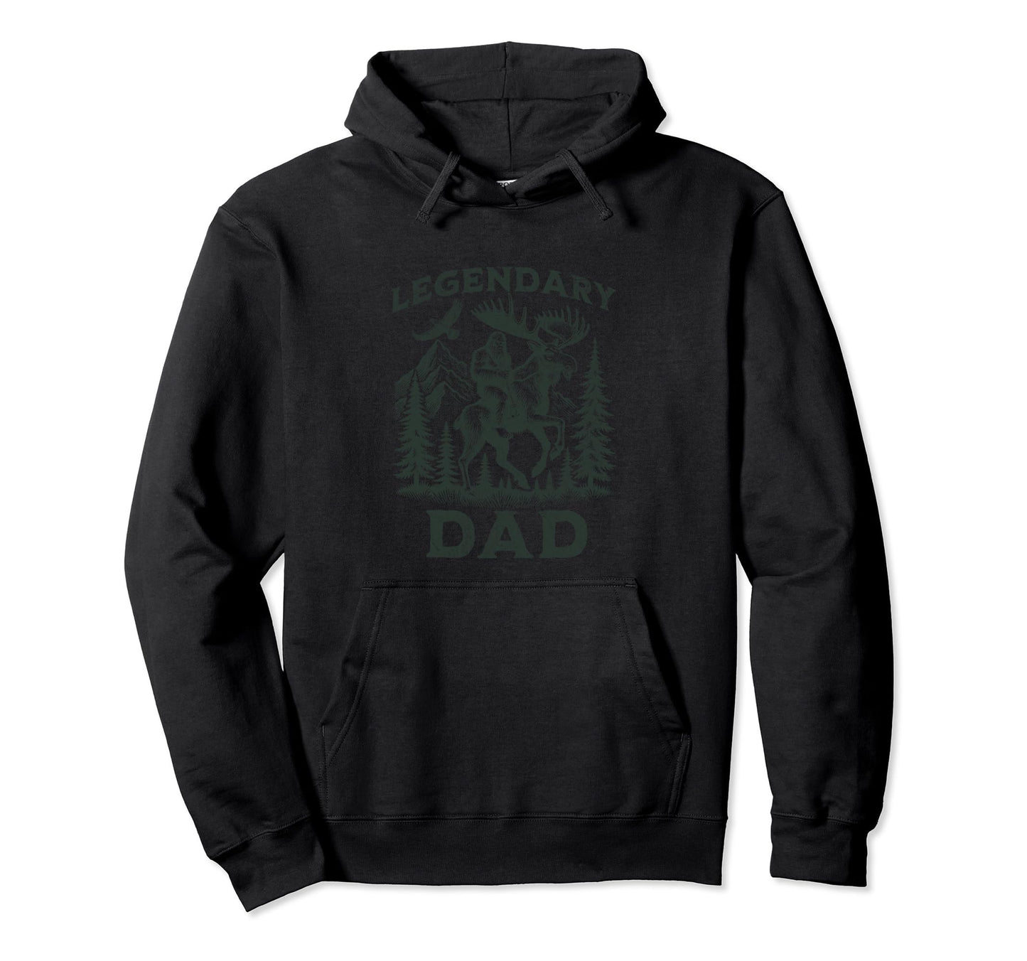 Legendary Dad Bigfoot Funny Fathers Day Hoodie - Custom Art Print Unisex - T-Shirt, Sweatshirt, Hoodie