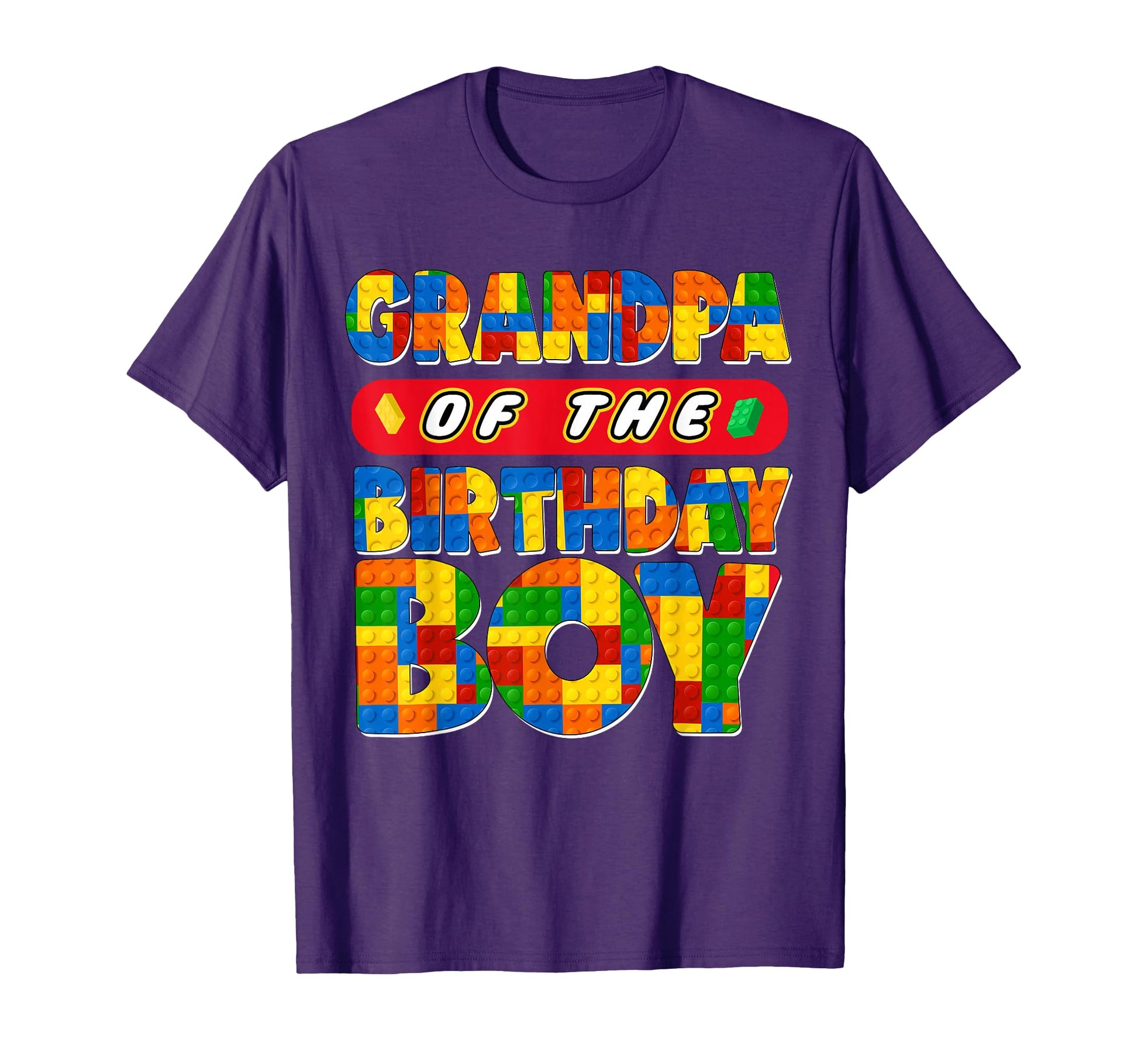 Grandpa Birthday Building Bricks T-Shirt - Streetwear Style for Adults - T-Shirt, Sweatshirt, Hoodie