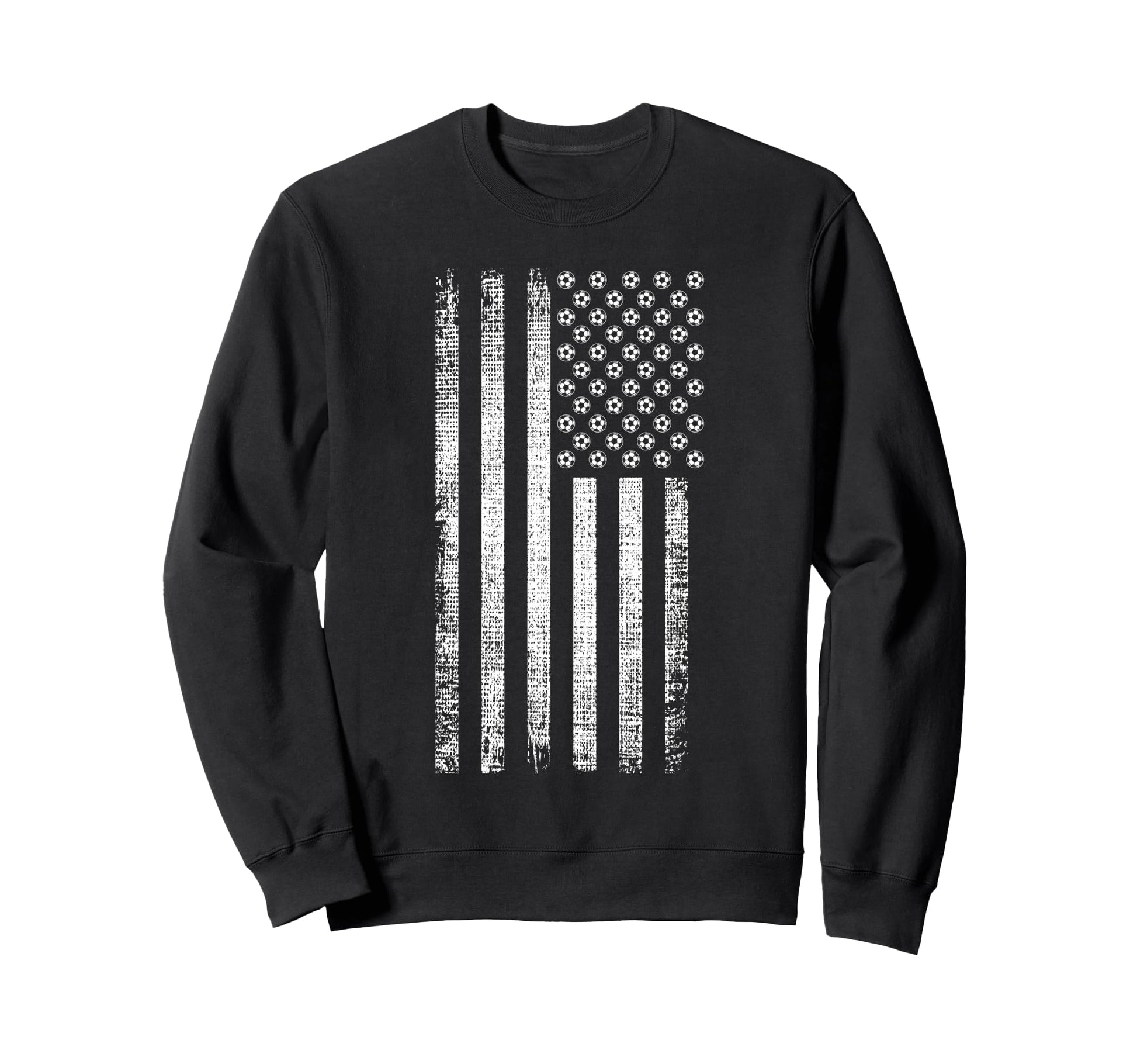 Soccer American Flag Sweatshirt - Graphic Print Unisex - T-Shirt, Sweatshirt, Hoodie