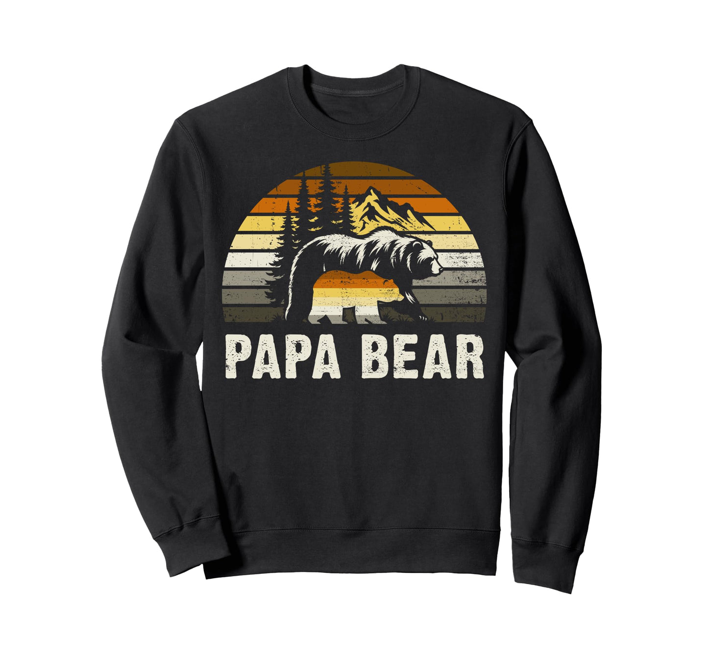 Papa Bear Pride Bear Flag Sweatshirt - Minimalist Print for Adults - T-Shirt, Sweatshirt, Hoodie