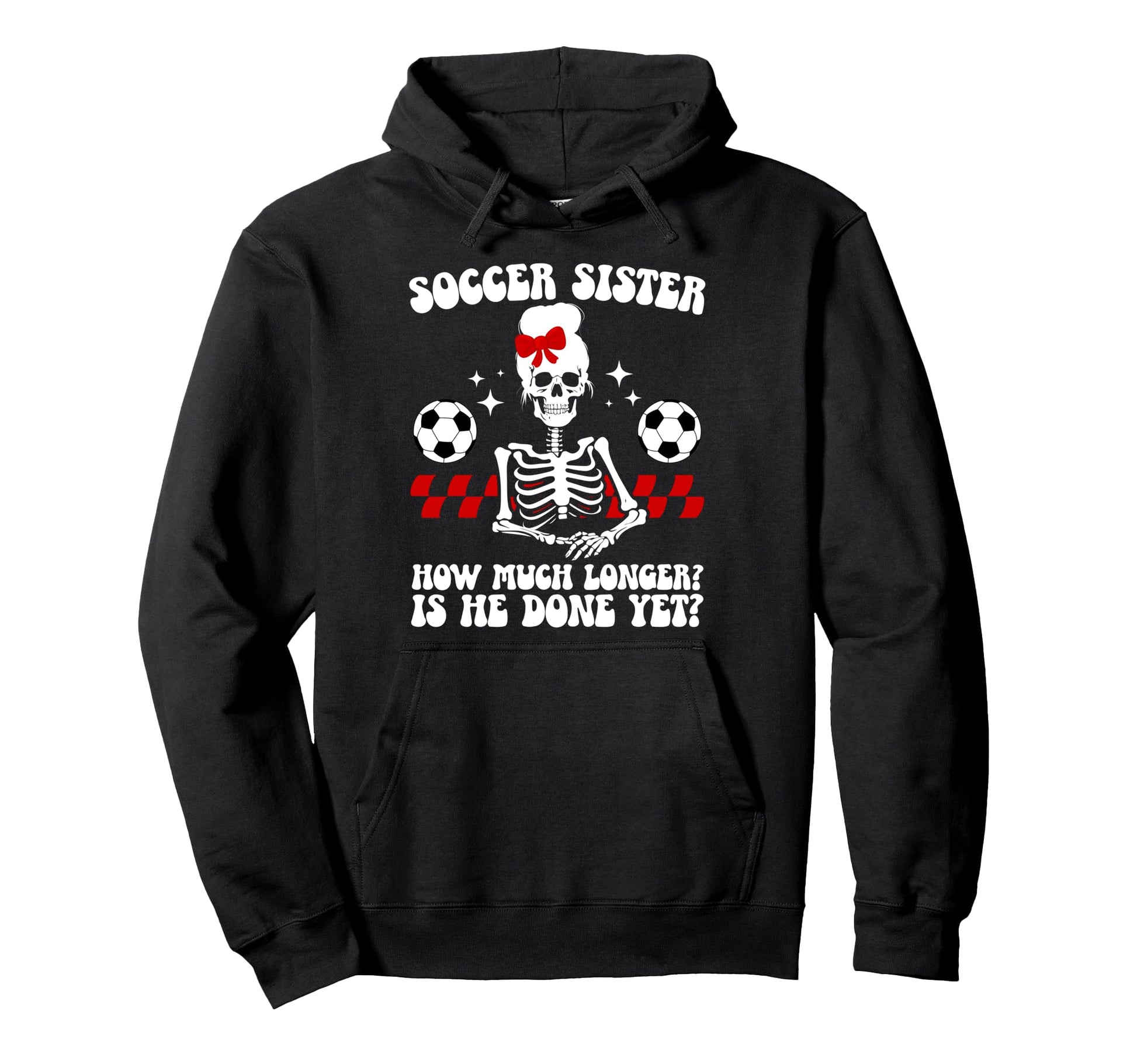Soccer Sister Groovy Soccer Players Hoodie - Novelty Apparel for Adults - T-Shirt, Sweatshirt, Hoodie