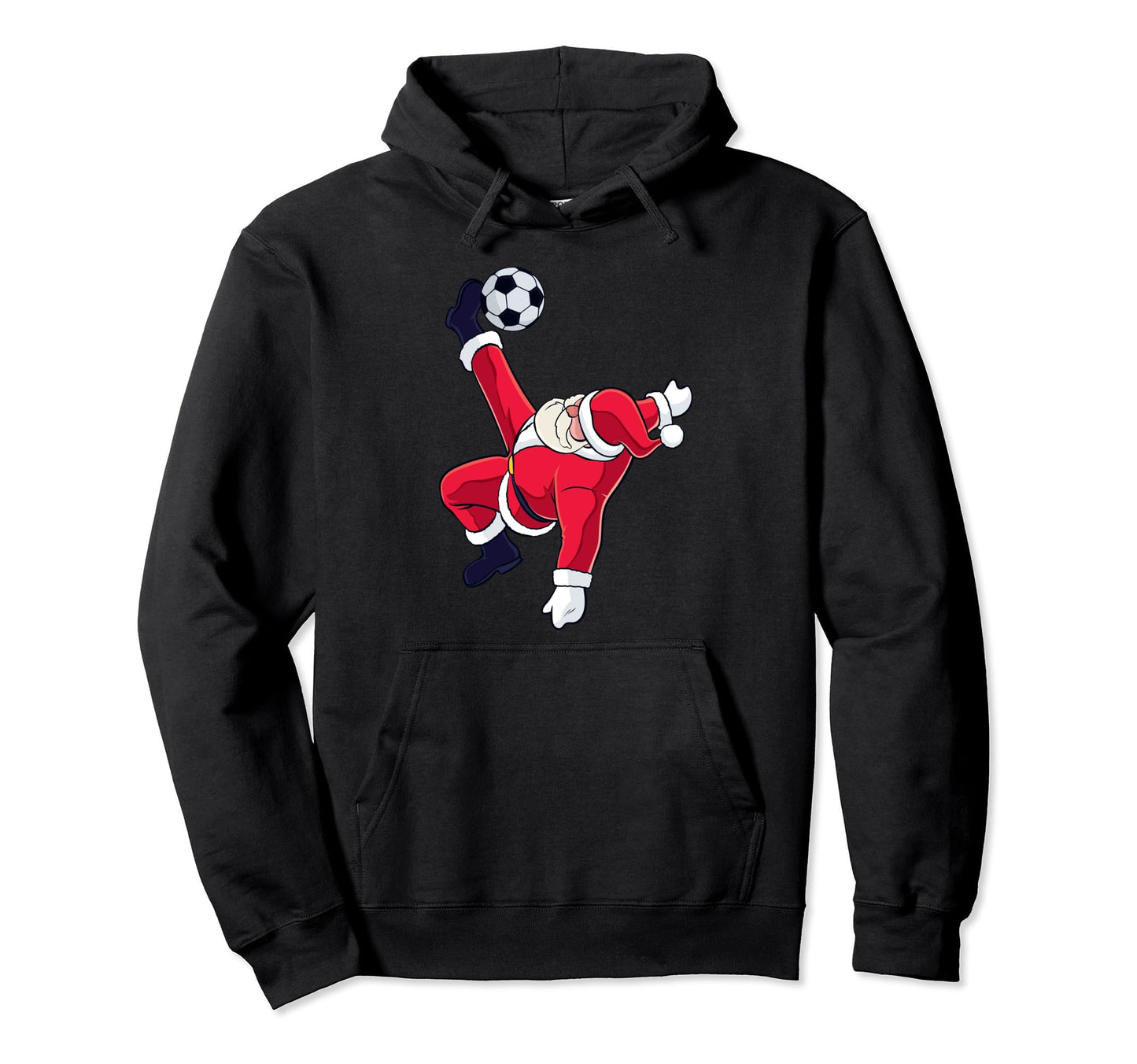 Soccer Santa Bicycle Kick Ball Sport Hoodie - Streetwear Style Men Women - T-Shirt, Sweatshirt, Hoodie
