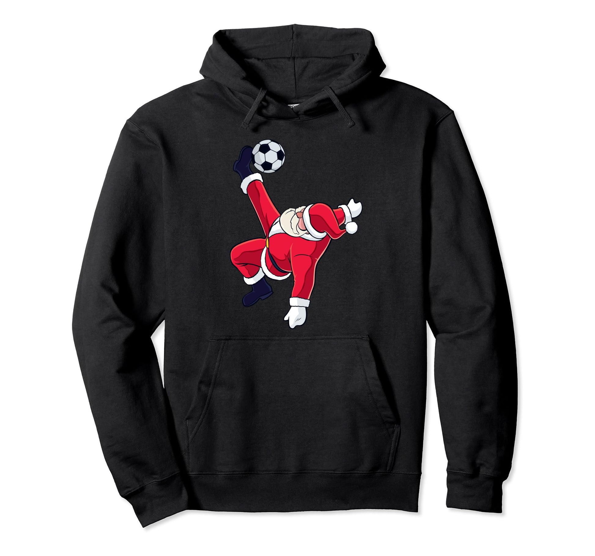 Soccer Santa Bicycle Kick Ball Sport Hoodie - Streetwear Style Men Women - T-Shirt, Sweatshirt, Hoodie
