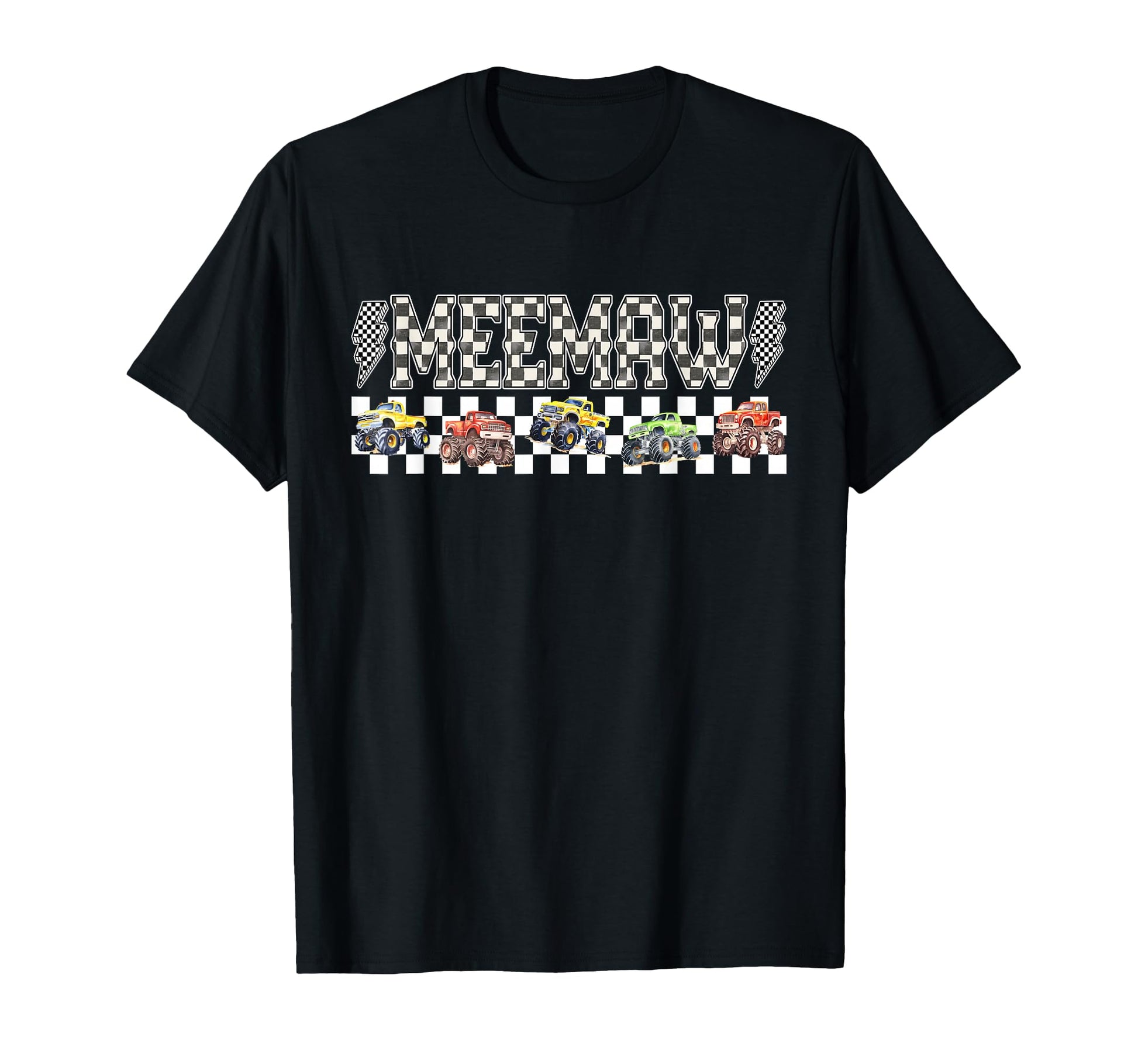 Meemaw Monster Truck Family Crew T-Shirt - Trendy Graphic for Adults - T-Shirt, Sweatshirt, Hoodie
