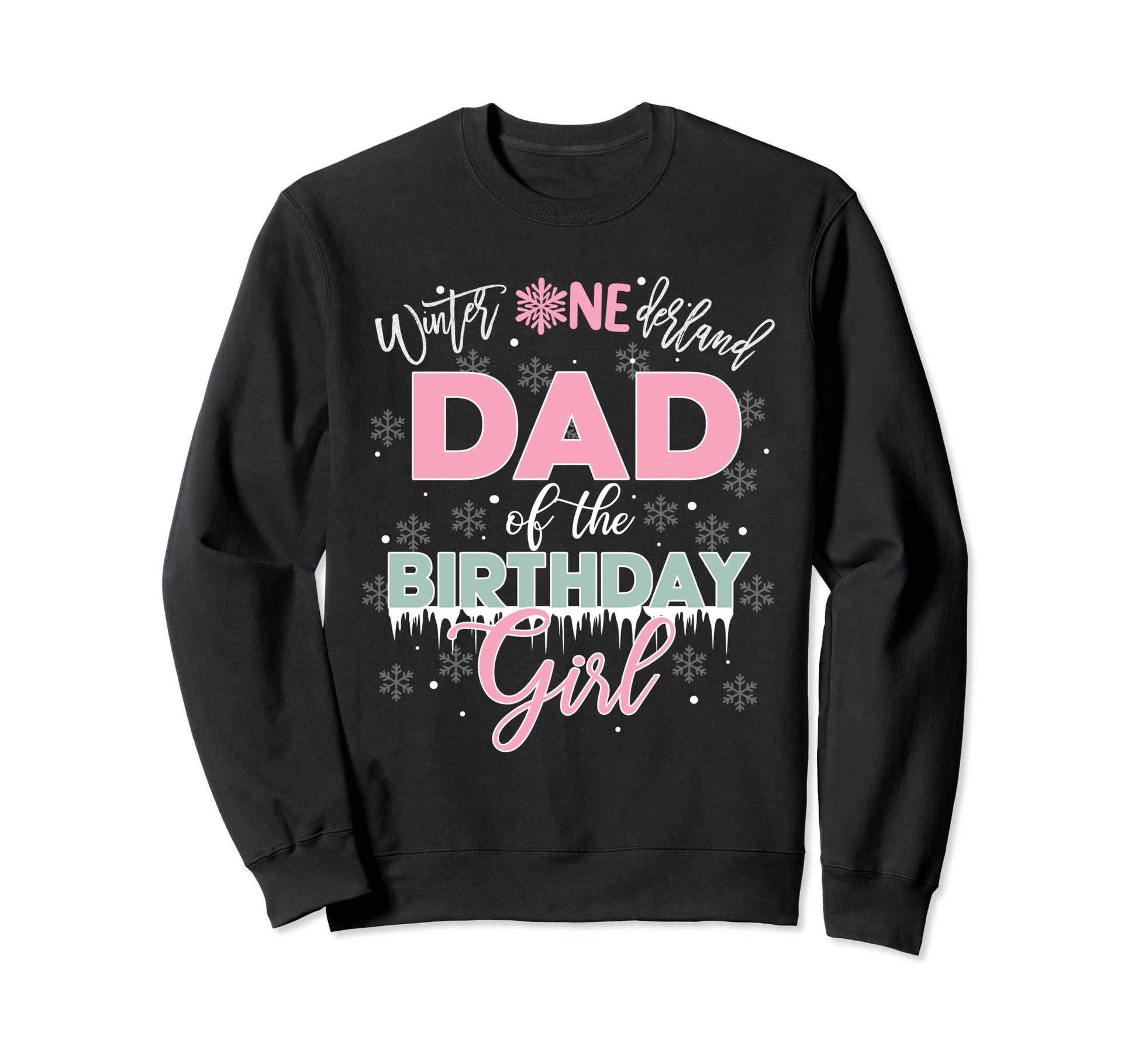 Dad Birthday Winter Onederland Sweatshirt - Minimalist Print for Adults - T-Shirt, Sweatshirt, Hoodie