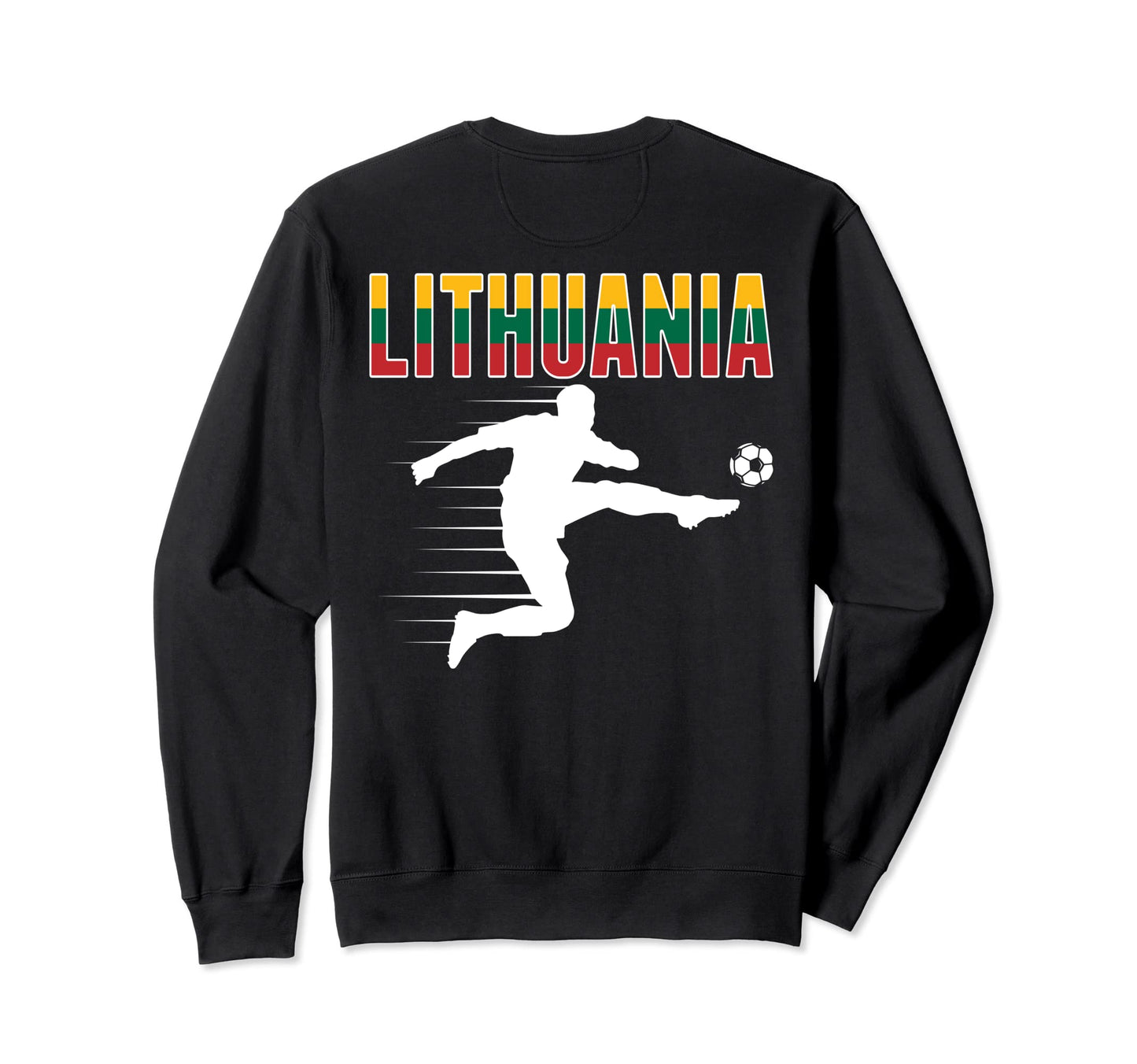 Lithuania Soccer Fans Jersey Sweatshirt - Aesthetic Graphic for Adults - T-Shirt, Sweatshirt, Hoodie