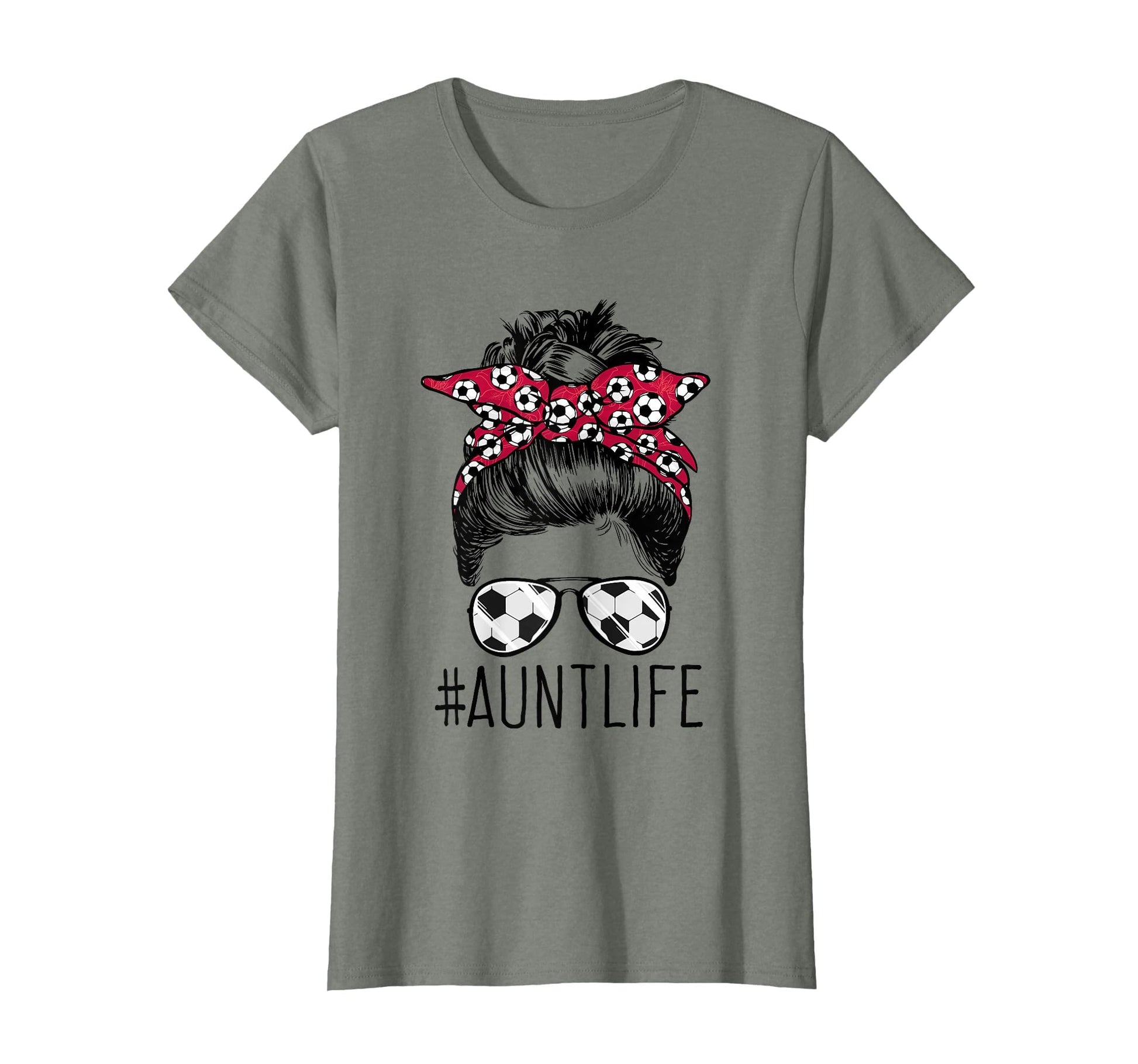Aunt Life Soccer Auntie Mothers Day T-Shirt - Unique Graphic Men Women - T-Shirt, Sweatshirt, Hoodie