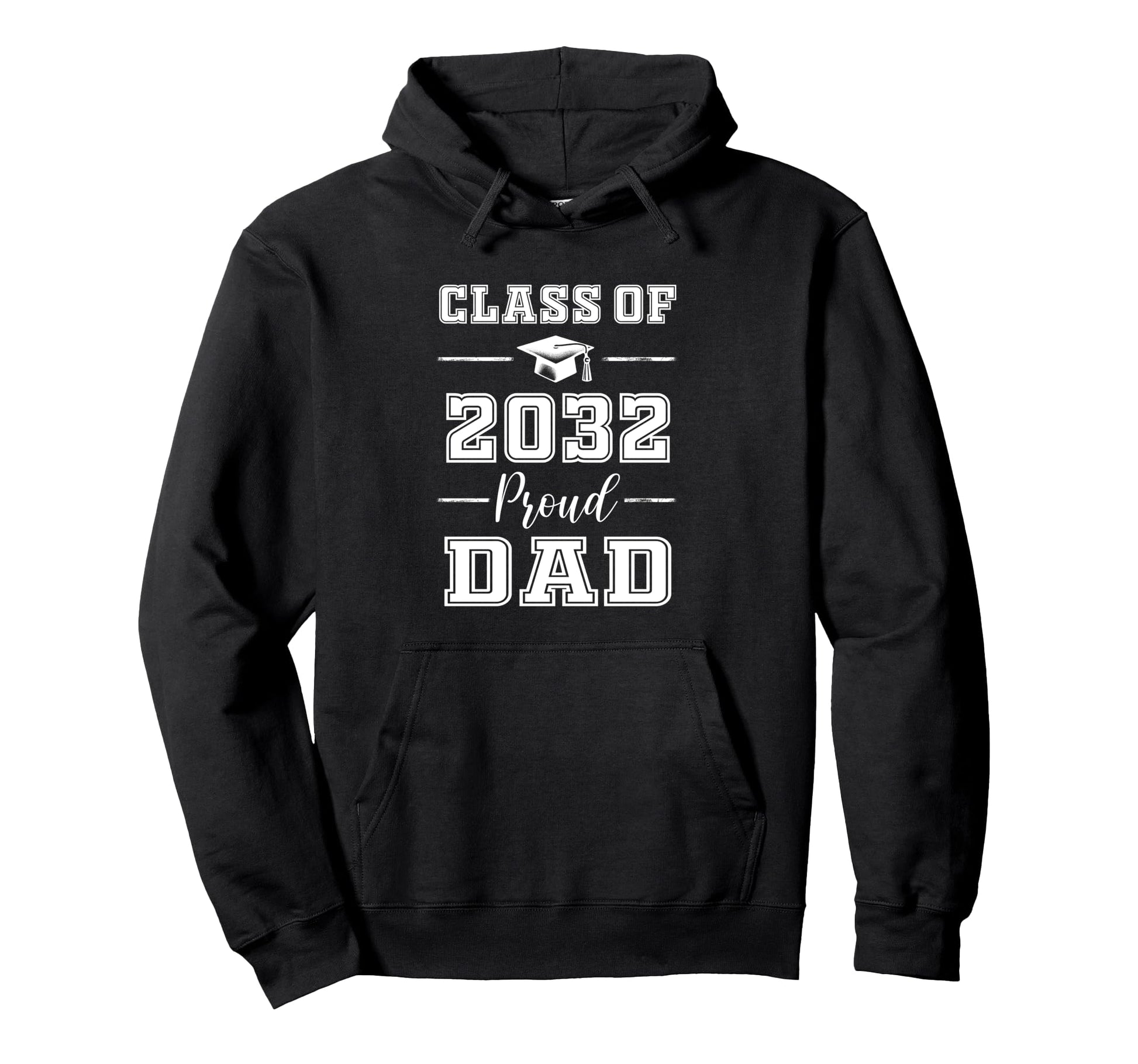 Senior Dad 2032 Proud Dad Class 2032 Dad Hoodie - Trendy Graphic Unisex - T-Shirt, Sweatshirt, Hoodie