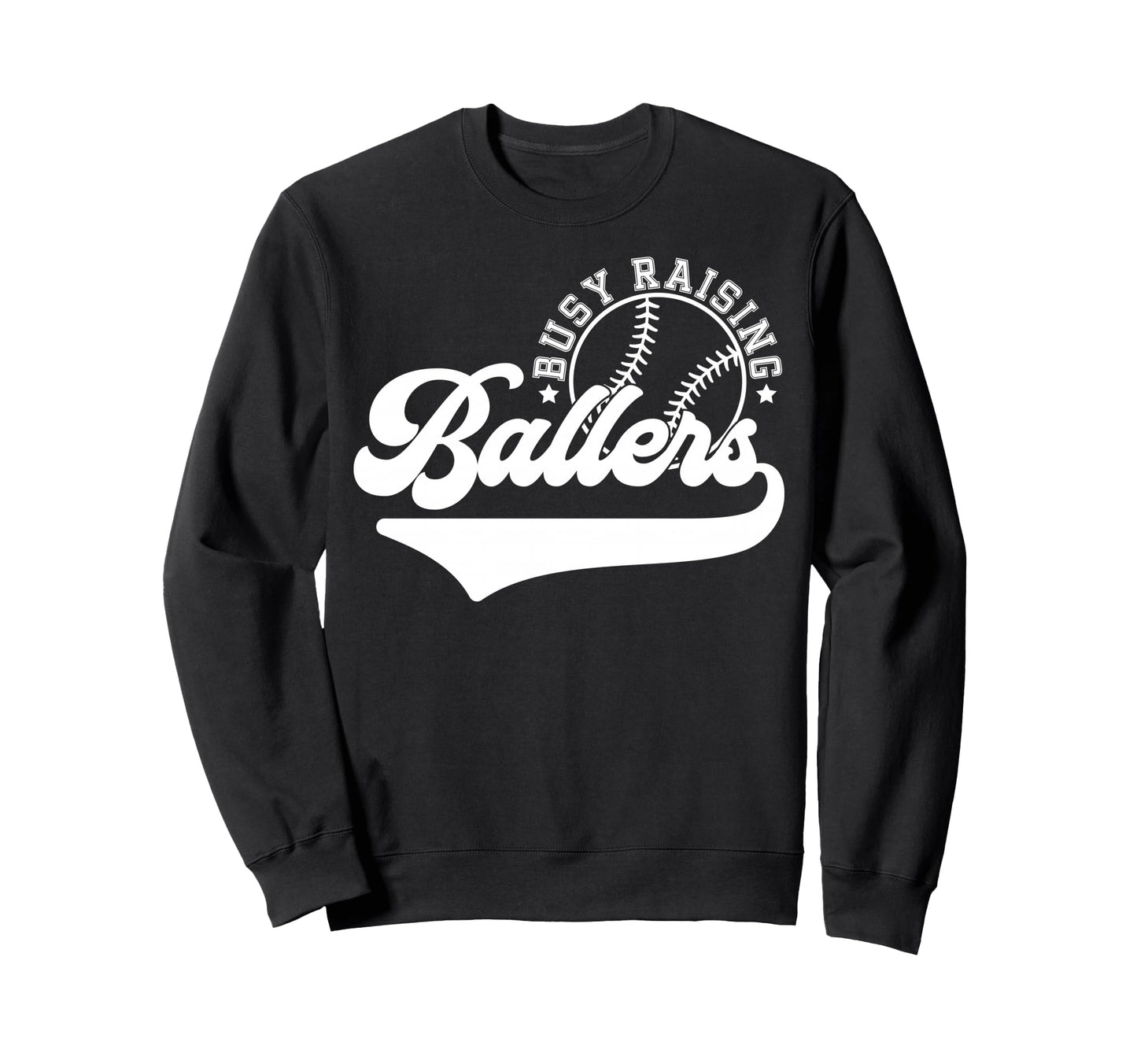 Baseball Mom Mama Busy Raising Sweatshirt - Fun Novelty Design Men Women - T-Shirt, Sweatshirt, Hoodie