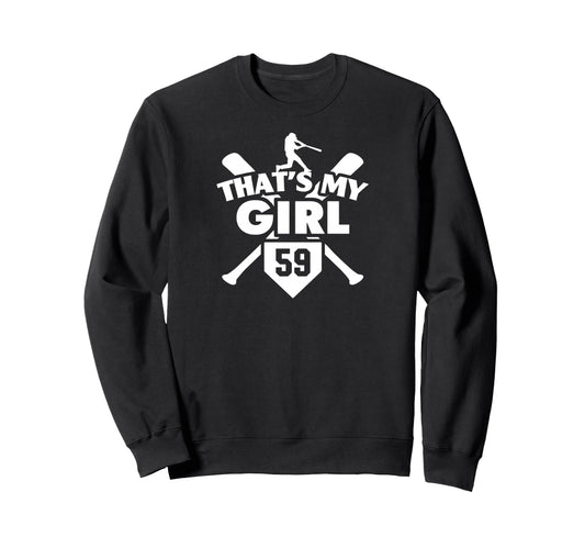 Baseball Mom Dad Thats My 59 Sweatshirt - Aesthetic Graphic Men Women - T-Shirt, Sweatshirt, Hoodie
