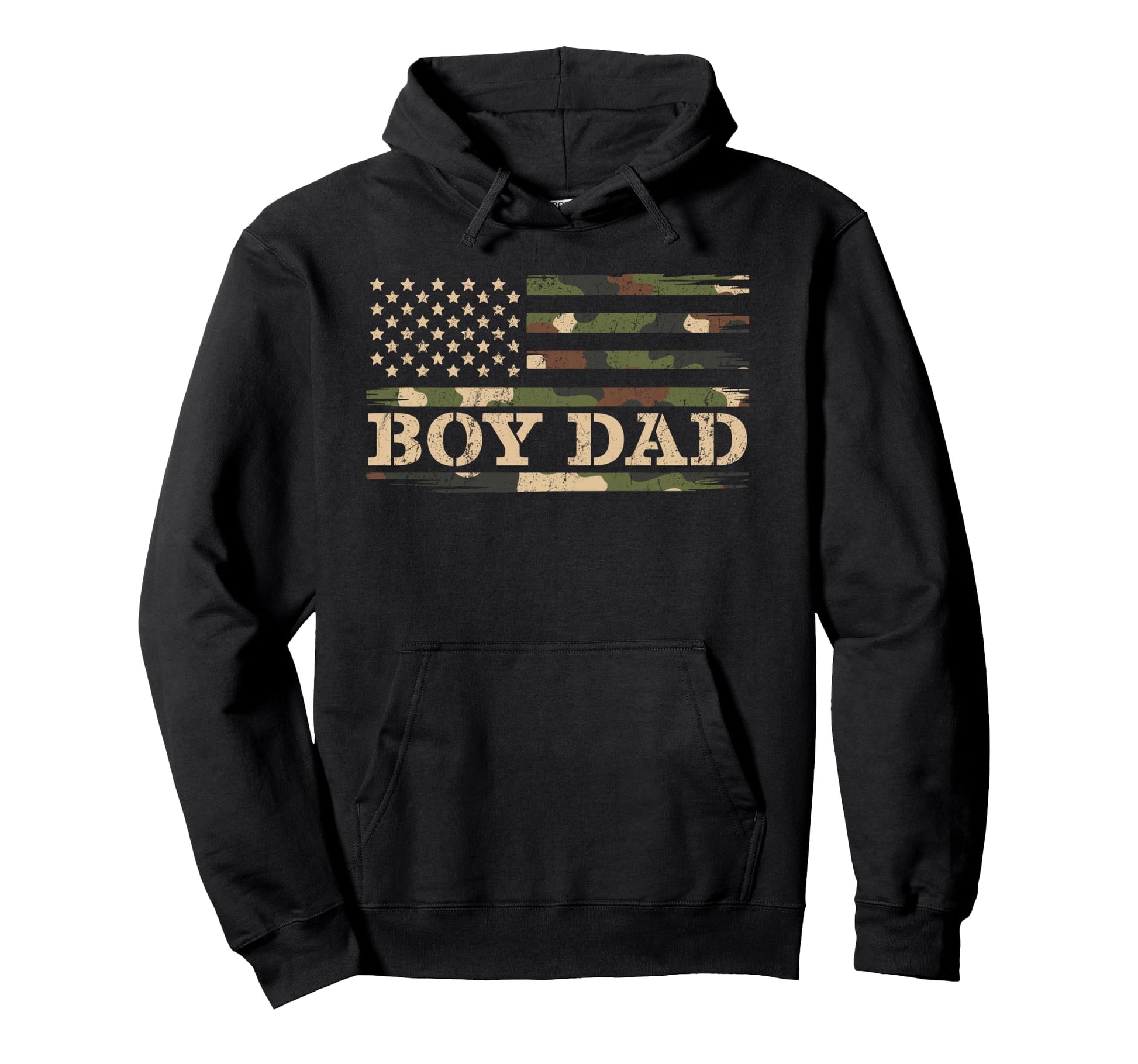 Dad Camouflage Stripes Patriotic Hoodie - Fun Novelty Design Unisex - T-Shirt, Sweatshirt, Hoodie
